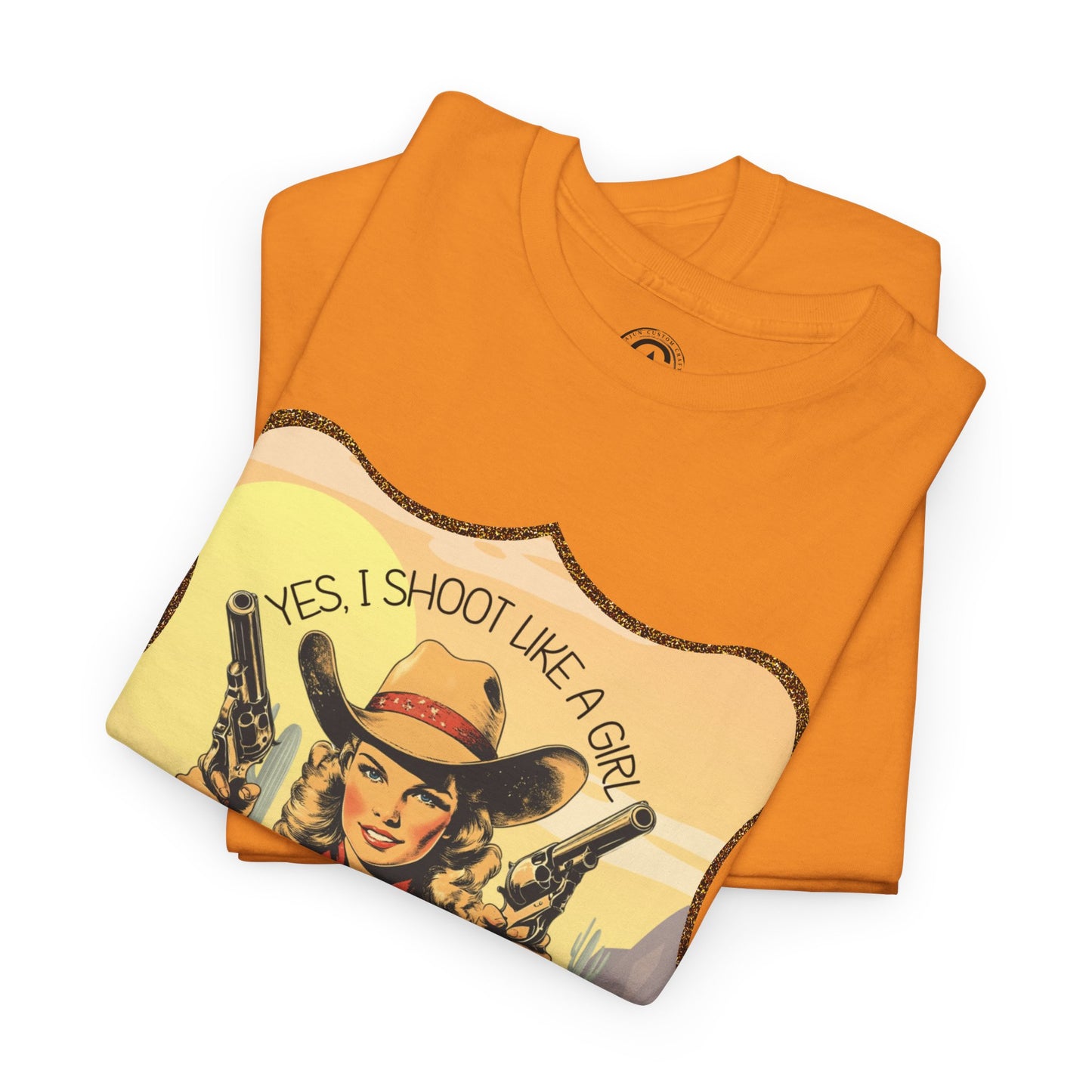 Personalized, Western Style Graphic Tee - "Yes, I Shoot Like A Girl", Cowgirl Shirt, Gift for Her, Feminist Apparel, Casualwear, Rodeo Outfit