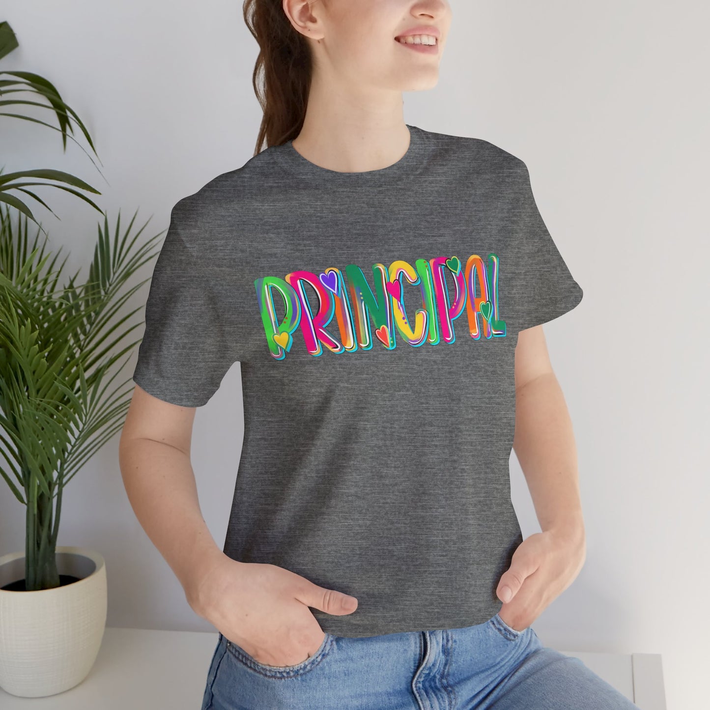 Colorful Principal Tee for Educators, Administration, School