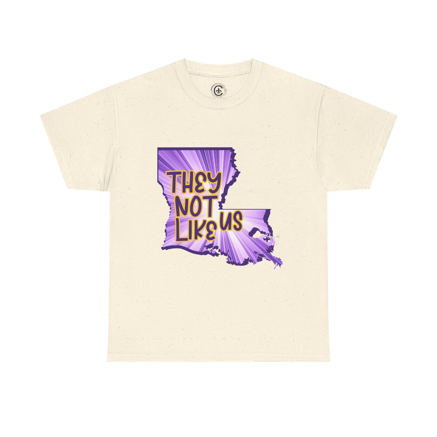 Louisiana Pride Unisex Heavy Cotton Tee | They Not Like Us, Southern Statement Shirt, Gift for Locals, Casual Wear, Streetwear