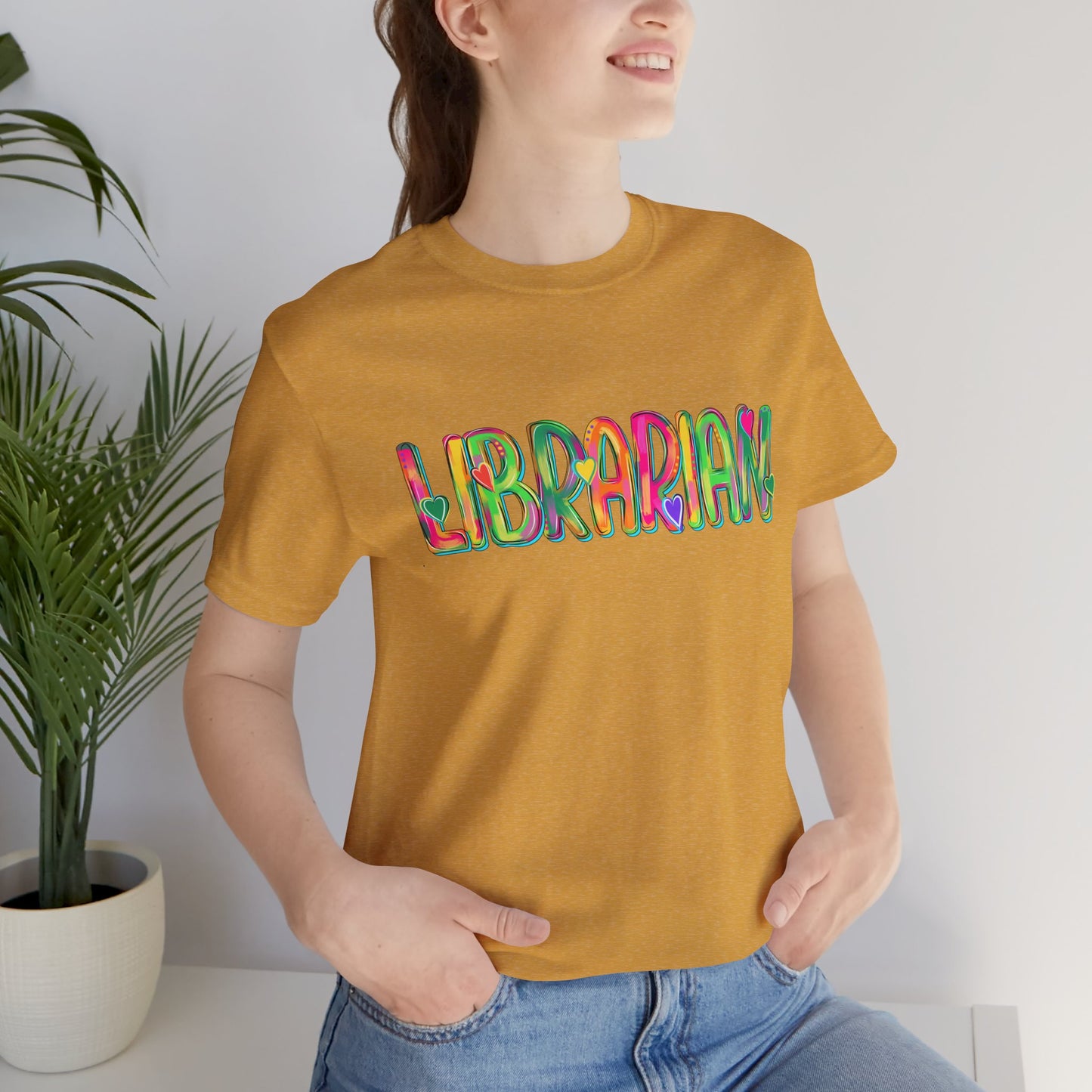Colorful Librarian Tee - Tshirt, Back to School