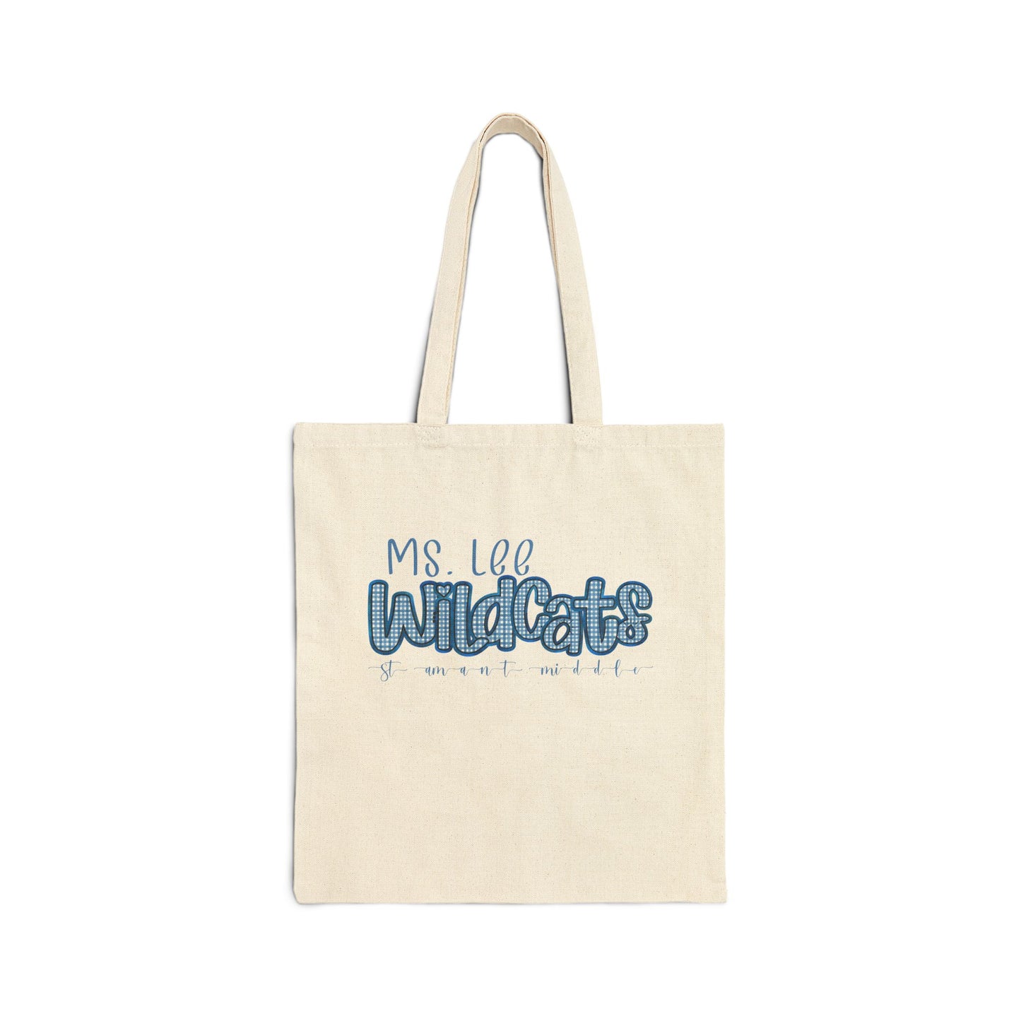 Personalized St Amant Middle Wildcats Tote Bag, Eco-Friendly Shopping Bag, Custom Canvas Bag, School Spirit Tote, Gift for Teachers
