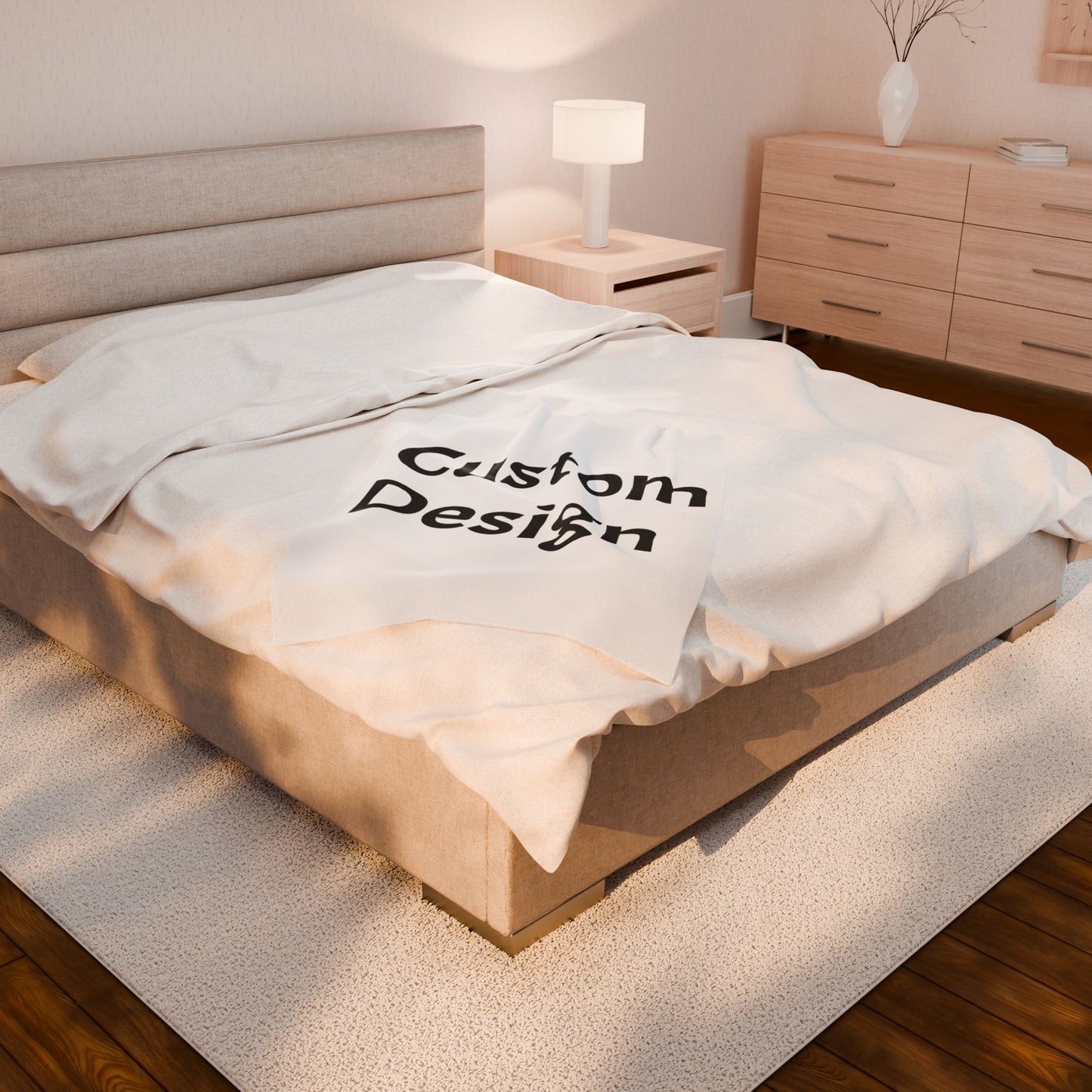 Personalized Custom Velveteen Plush Blanket, Cozy Throw, Dorm Gifts, Snuggly Home Decor, Christmas, Housewarming, Custom Design
