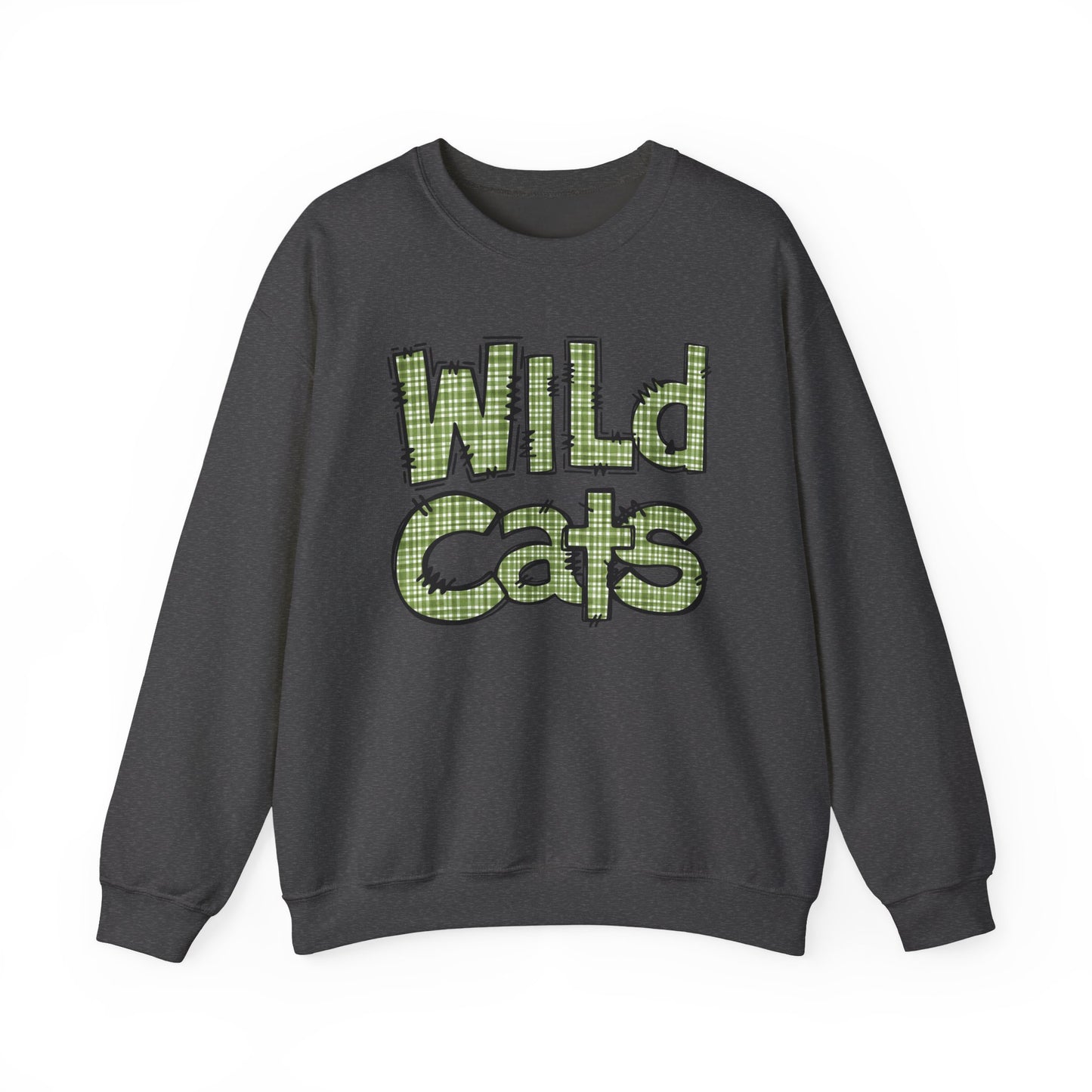 Wild Cats Crewneck Sweatshirt, Cozy Unisex Sweatshirt, Perfect Gift for Birthdays, Casual Wear, Wildcat Theme Apparel, Walker, La WHS, WJH