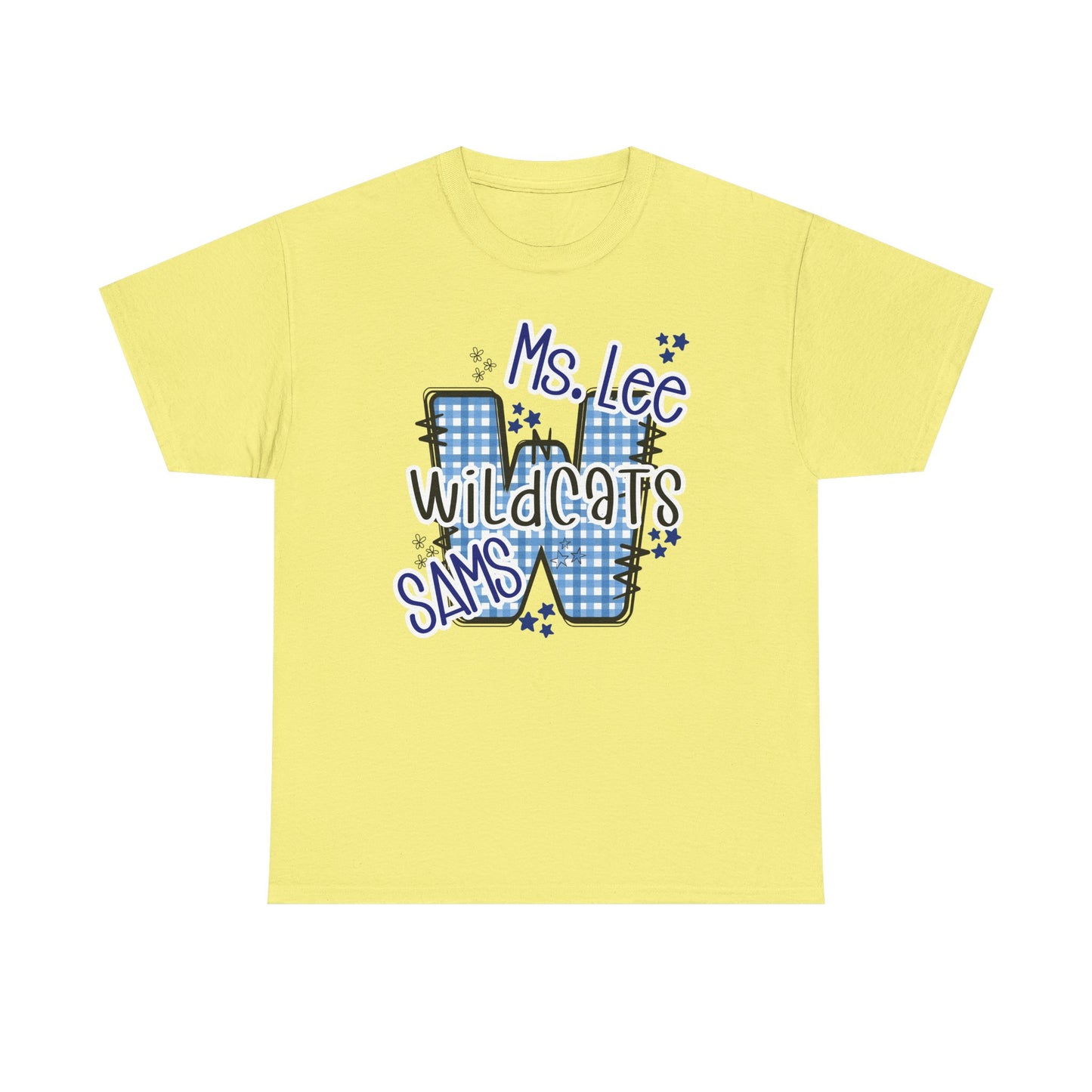 Personalized, SAMS Wildcats, Whimsical on a Unisex Tshirt, St Amant Middle School