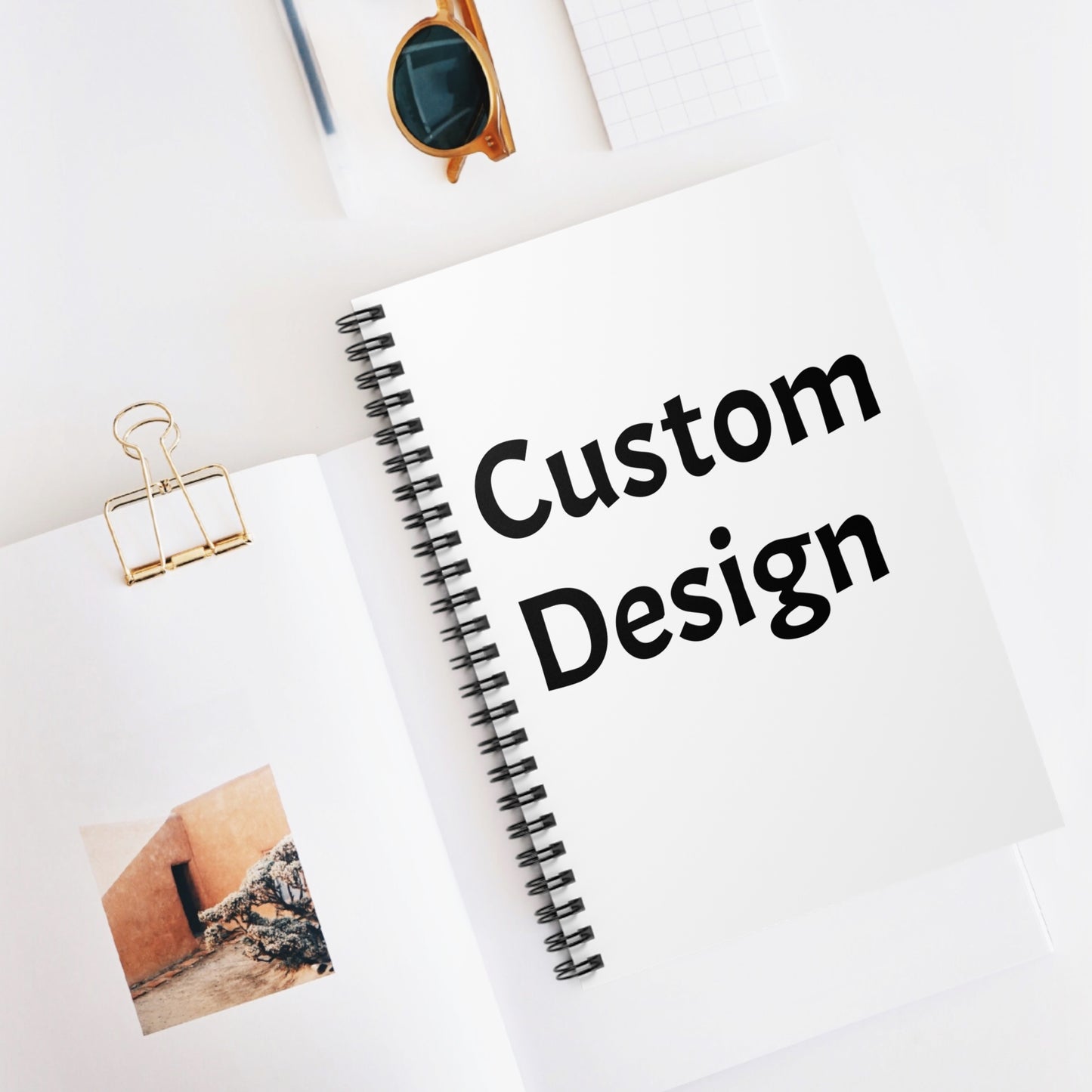 Personalized Custom Spiral Notebook - Ruled Line, Journal, Gift for Students, Stationery, Creative Notepad