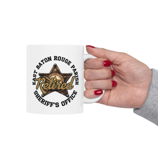 EBRSO Retired Deputy,  Custom Ceramic Mug, Sheriff Office Coffee Cup, Law Enforcement Gifts, Personalized Mug for Deputies, Unique Gift for Holidays
