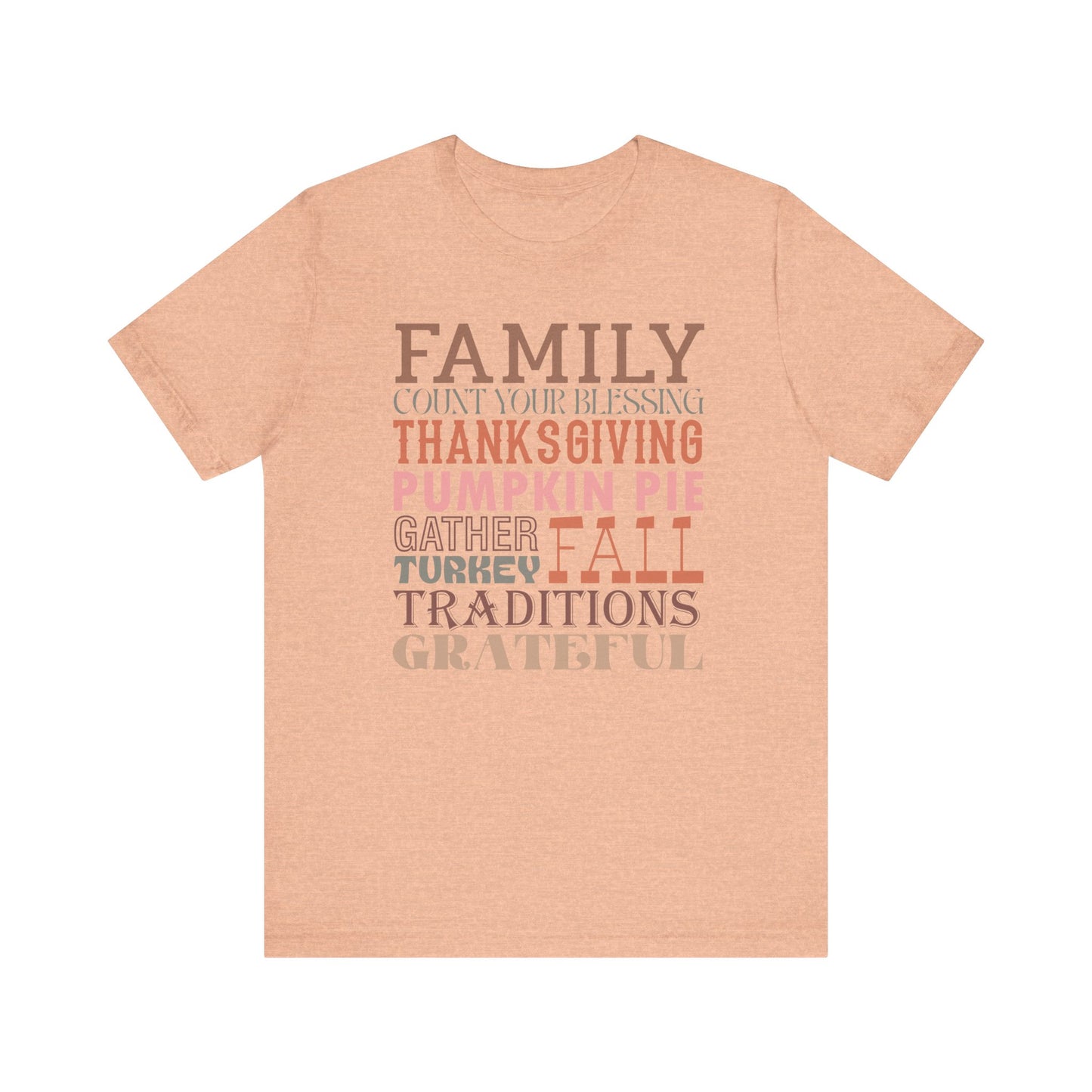 Thankful Family Thanksgiving Tee