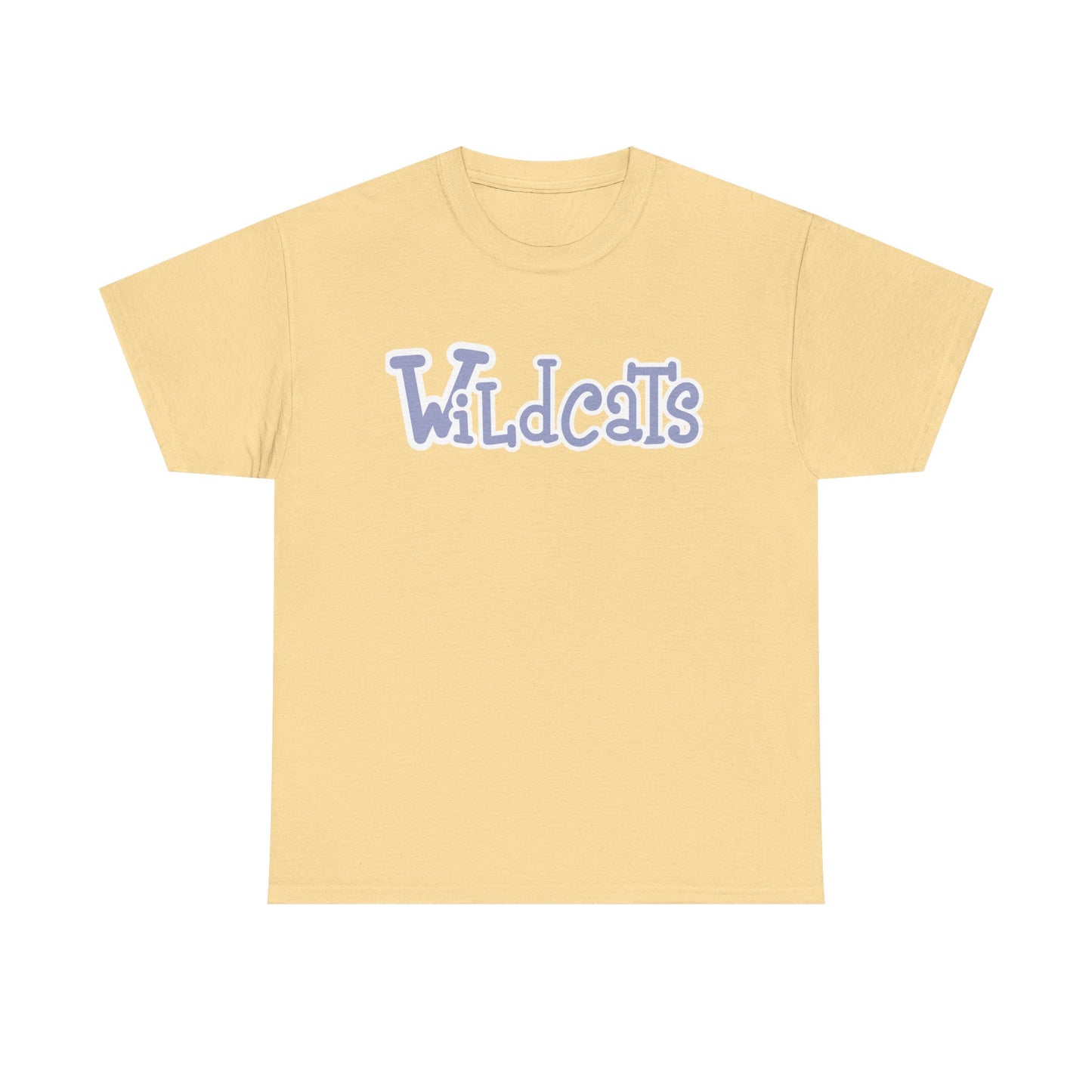 Blue Wildcats Unisex Tee, Cute Cotton Shirt, School Spirit Apparel