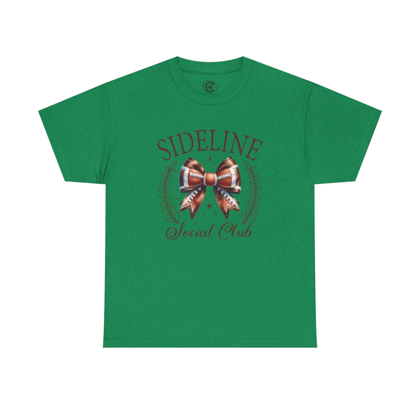 Sideline Social Club Tee, Unisex Heavy Cotton Shirt, Perfect for Game Days, Sports Fans, Casual Wear, Unique Gift Idea, Football