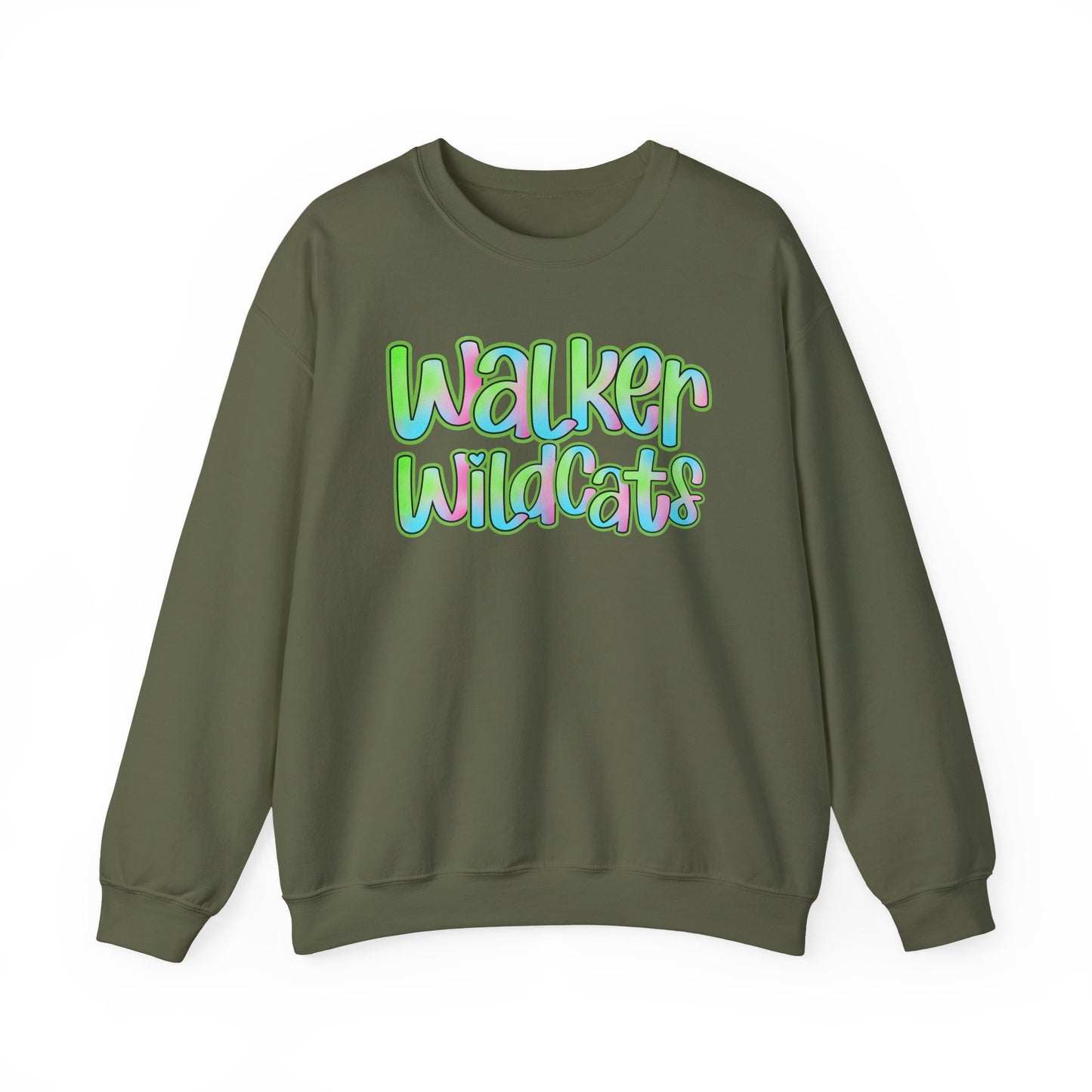 Walker Wildcats Crewneck Sweatshirt, Cozy Unisex Sweatshirt, Perfect Gift for Birthdays, Casual Wear, Wildcat Theme Apparel, Walker, La WHS, WJH