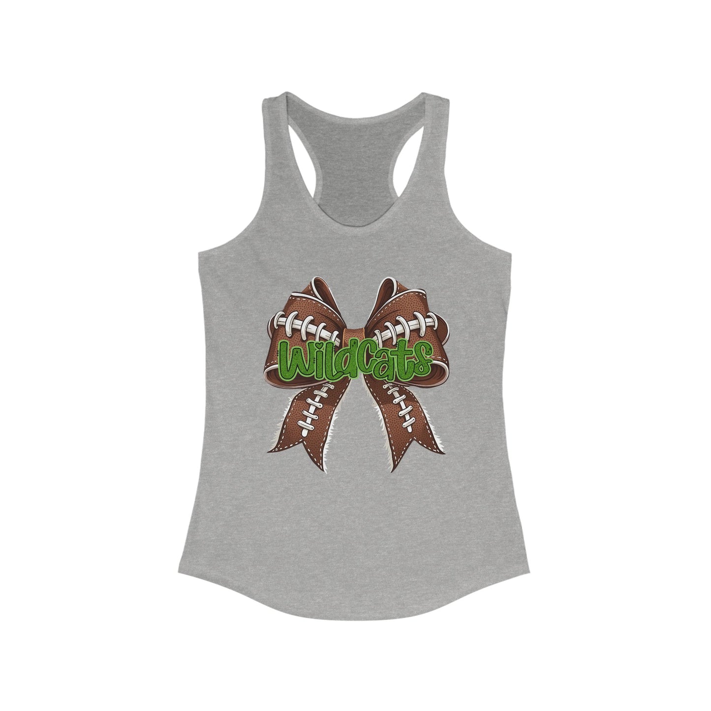 Wildcat Football Themed Women's Racerback Tank Top, Perfect for Game Day, Sports Events, Tailgating, and Everyday Wear