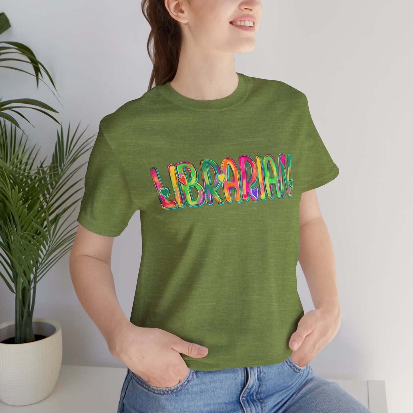 Colorful Librarian Tee - Tshirt, Back to School