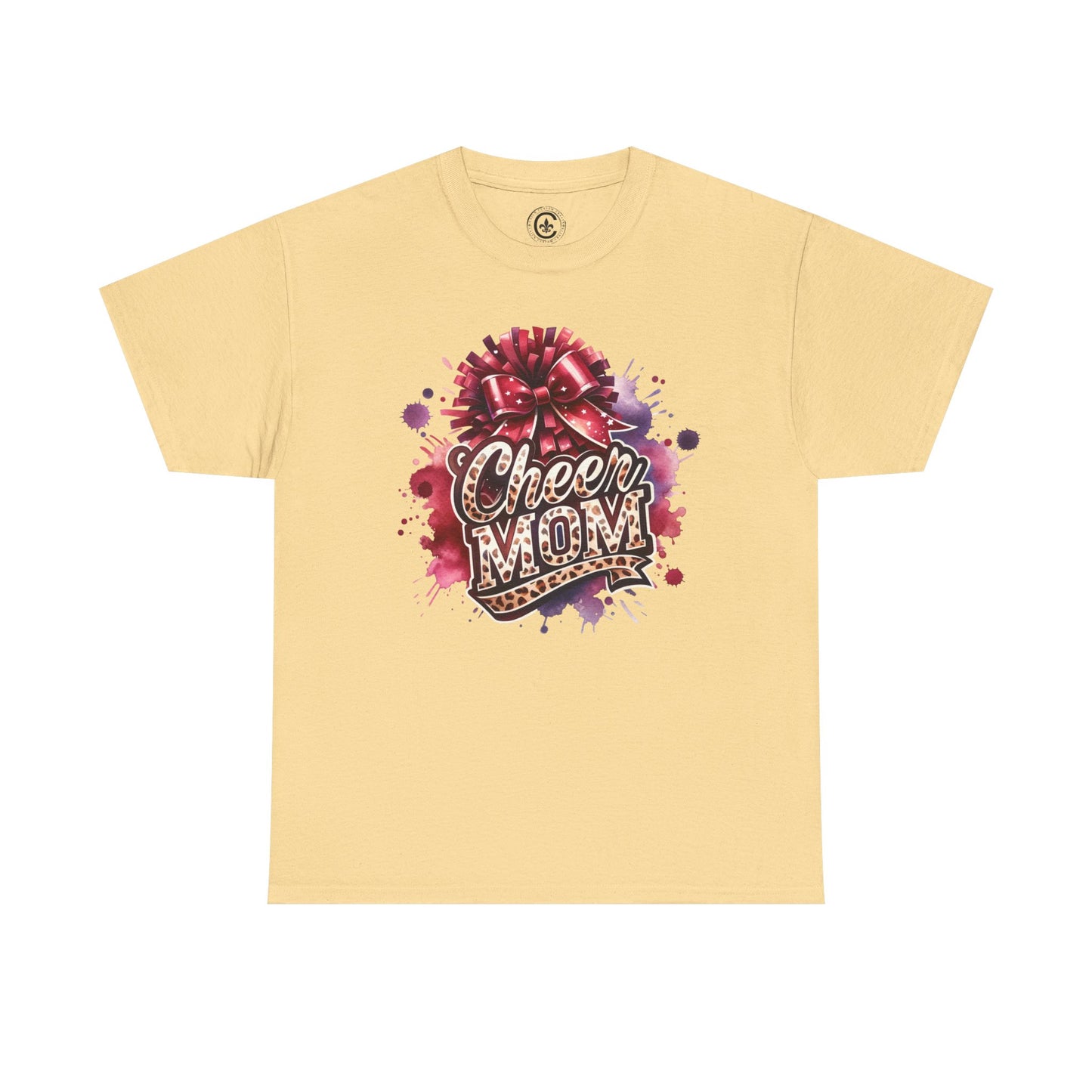 Cheer Mom Unisex Heavy Cotton Tee | Cheerleading Gift, Sports Apparel, Team Spirit Shirt, Mom T-Shirt, Game Day Outfit