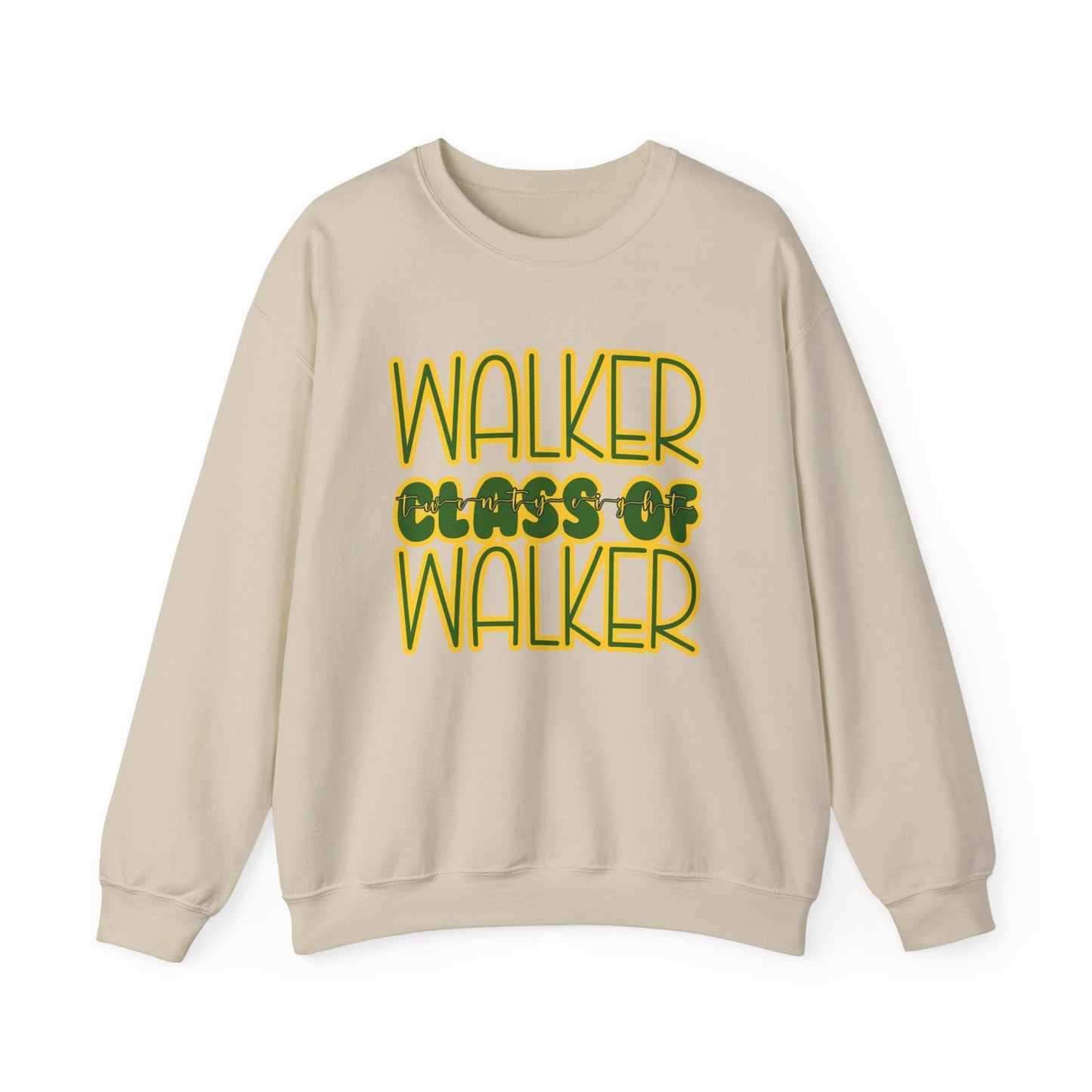 Copy of Class of 28 Crewneck Sweatshirt, Walker, Louisiana, Wildcats, Stacked Walker