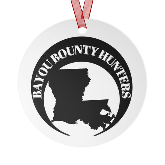 Custom Metal Ornaments for Bayou Bounty Hunters, Unique Gift, Holiday Decor, Personalized Tree Ornaments, Louisiana Gifts, Custom Keepsakes
