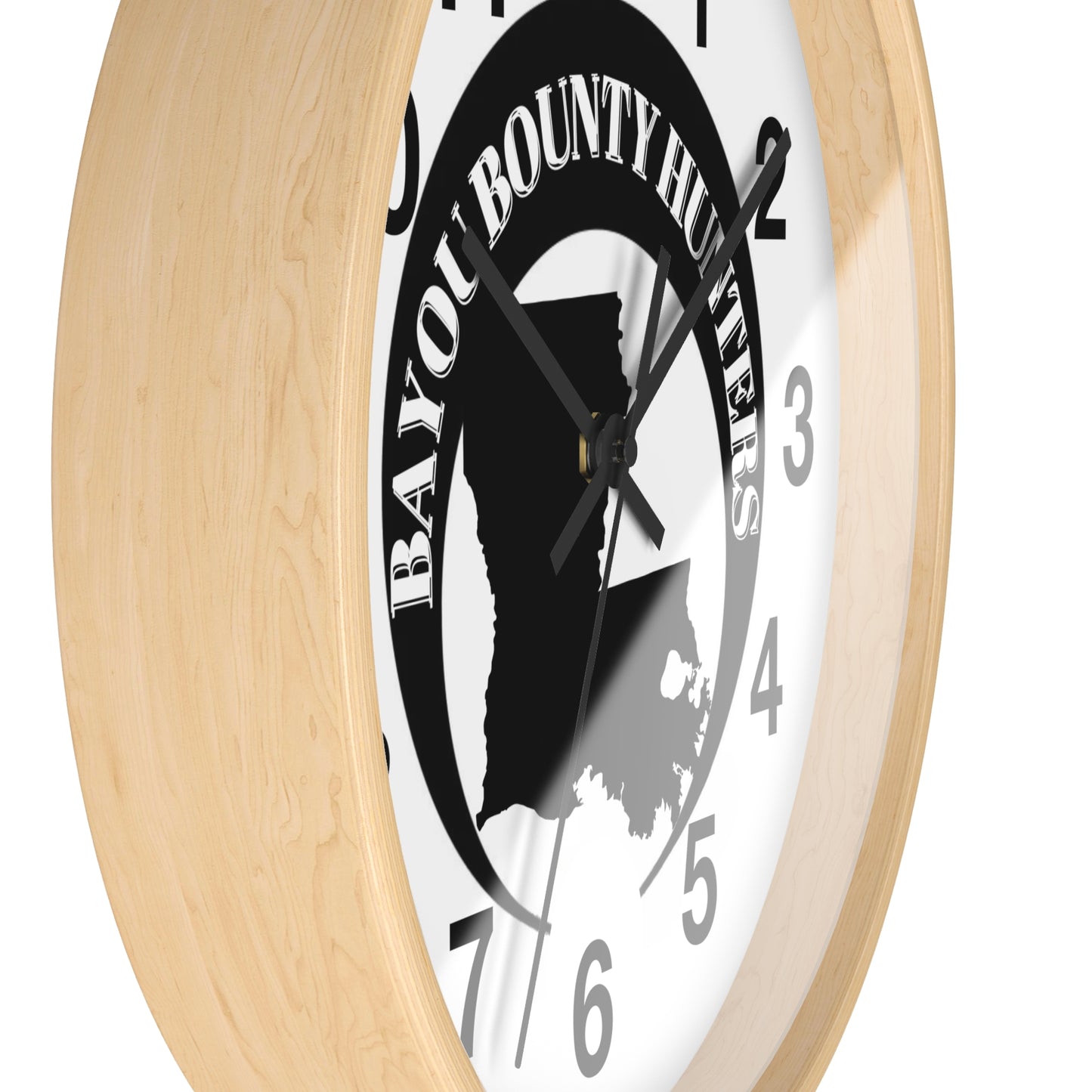 Bayou Bounty Hunters Wall Clock, Sass, Cowboy Action Shooter, Personalized