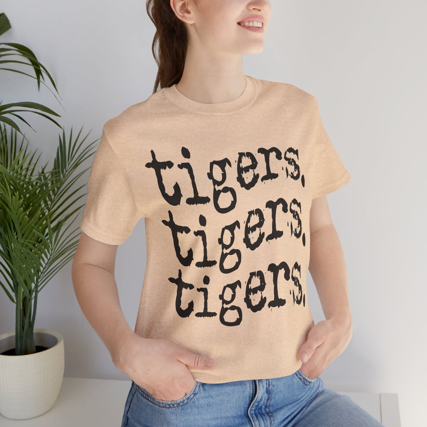 Tigers, Stacked, Tshirt, Unisex, Period, LSU