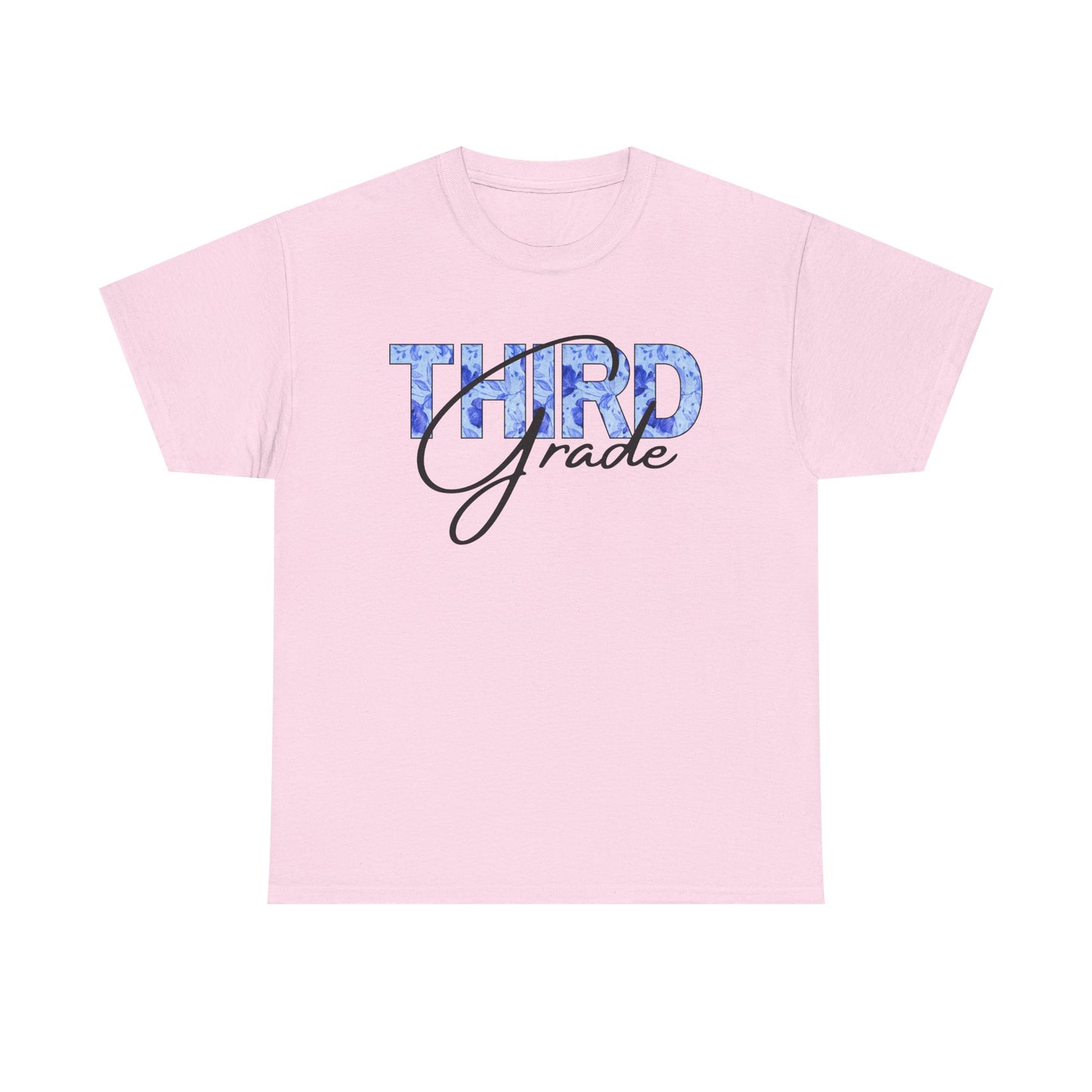 Third Grade Unisex Heavy Cotton Tee, Back to School Shirt, Teacher Gift, Kids Clothing, Classroom Style, Educational Apparel