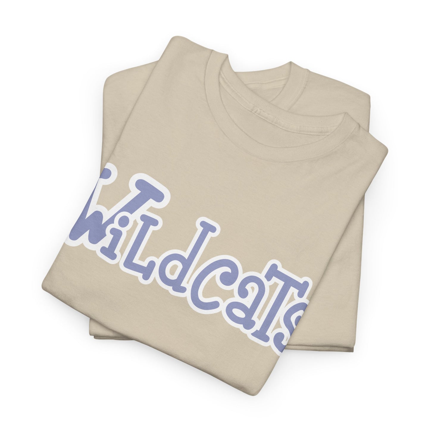 Blue Wildcats Unisex Tee, Cute Cotton Shirt, School Spirit Apparel