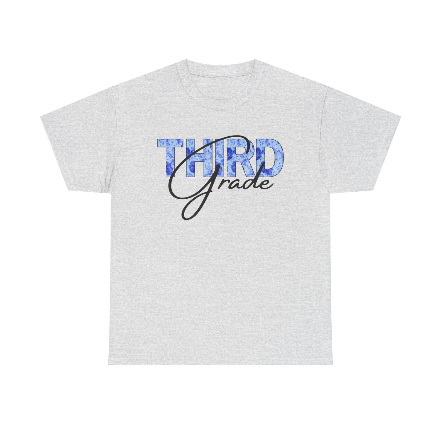 Third Grade Unisex Heavy Cotton Tee, Back to School Shirt, Teacher Gift, Kids Clothing, Classroom Style, Educational Apparel