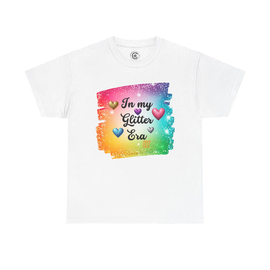 In My Glitter Era Tee - Unisex Heavy Cotton T-Shirt, Perfect for Celebrations, Pride Events, Birthday Gifts, Casual Wear, Colorful Fashion