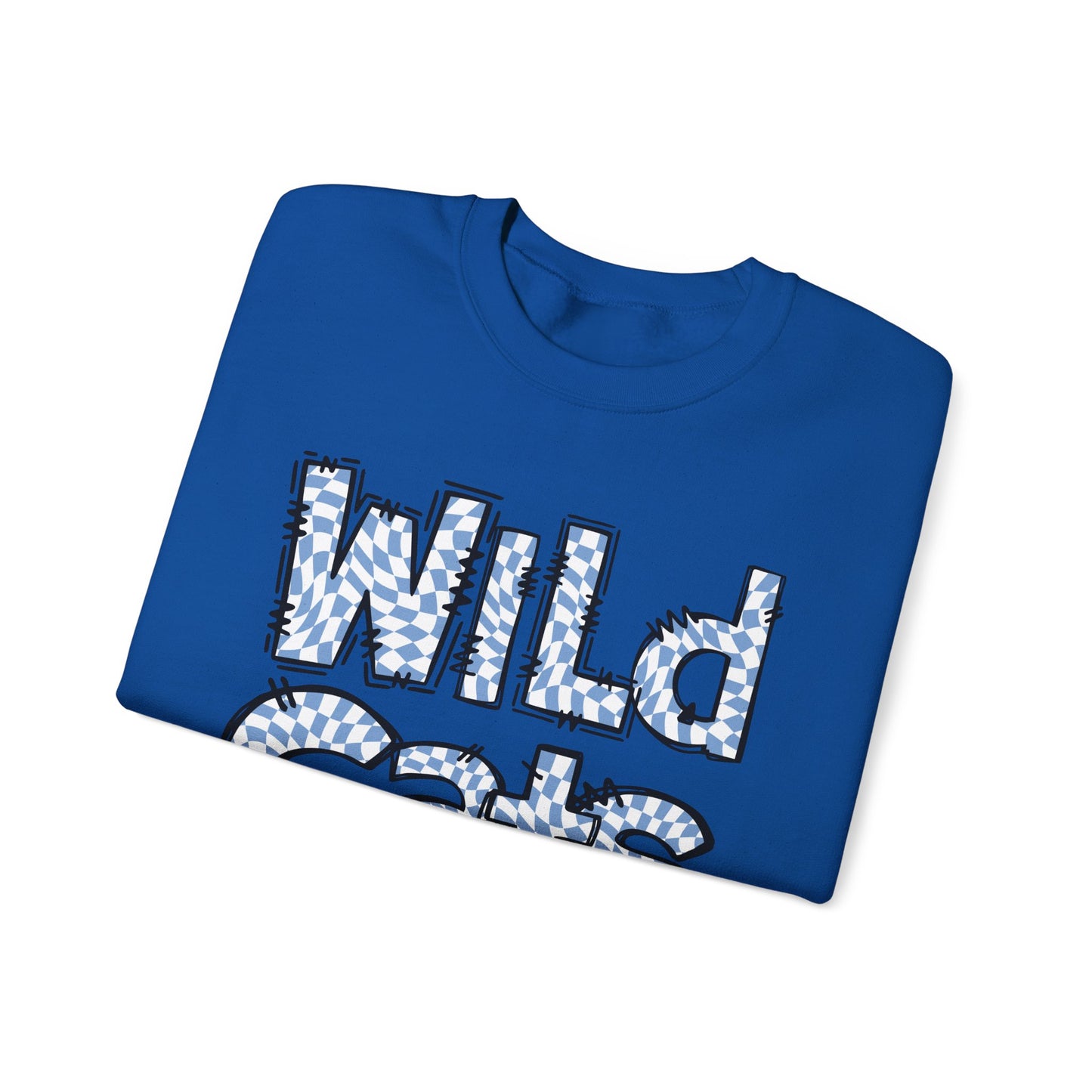 SAMS Wildcats Crewneck Sweatshirt with Heart Design, Comfortable Unisex Sweatshirt, Perfect Gift for School Spirit