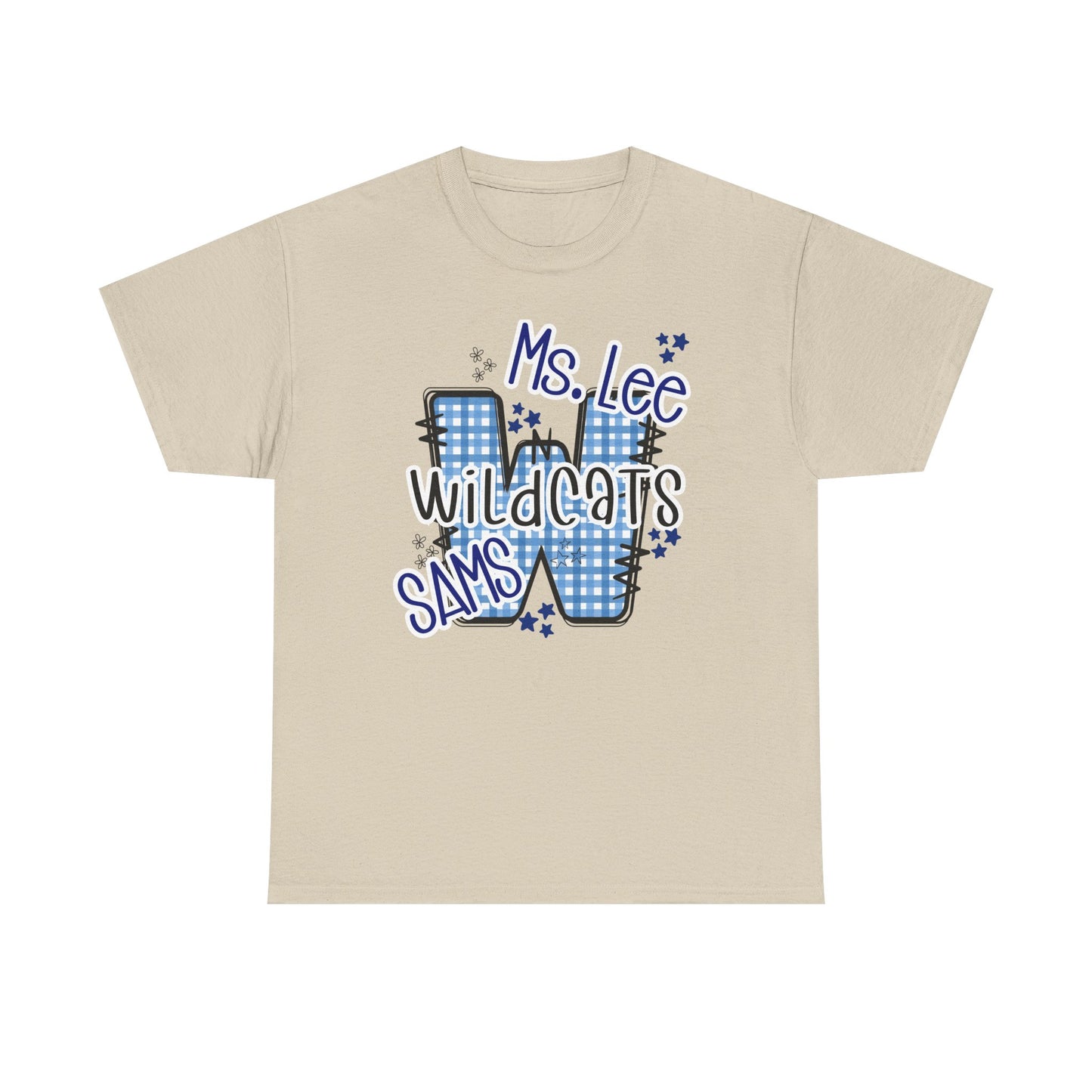 Personalized, SAMS Wildcats, Whimsical on a Unisex Tshirt, St Amant Middle School