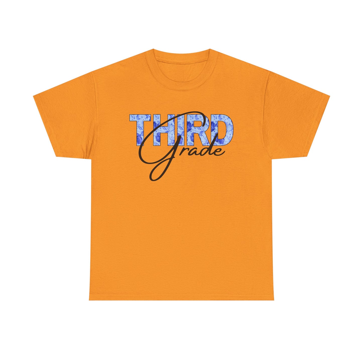 Third Grade Unisex Heavy Cotton Tee, Back to School Shirt, Teacher Gift, Kids Clothing, Classroom Style, Educational Apparel