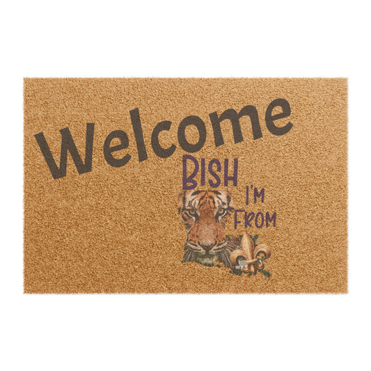Welcome Doormat with Tiger Design, Funny Home Entry Rug, Great for Housewarming, Holiday Gifts, Unique Welcome Mat