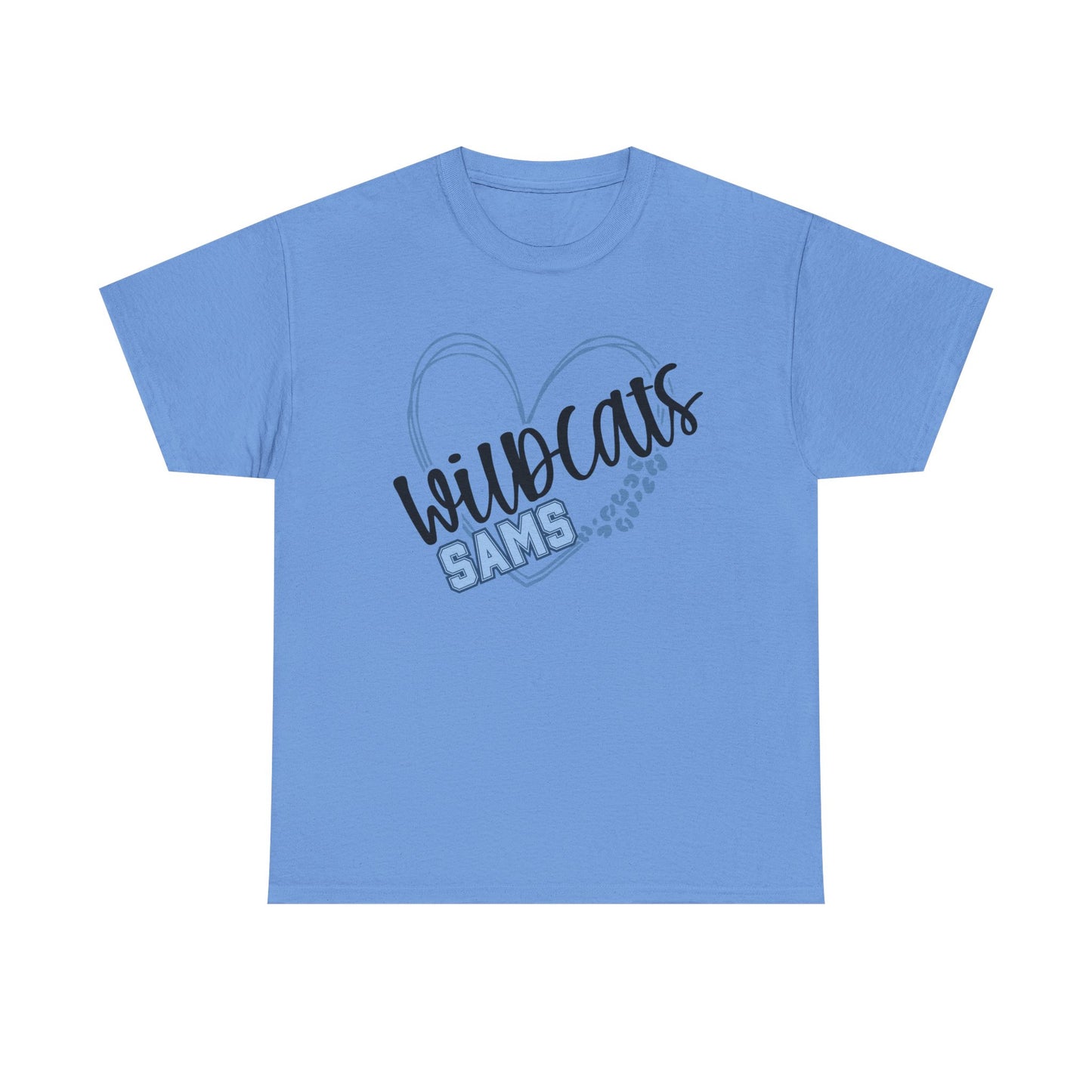 SAMS Wildcats Love Unisex Tee, Cute Cotton Shirt, School Spirit Apparel, Family Gatherings, Casual Wear, Gift for Students, Personalized Designs