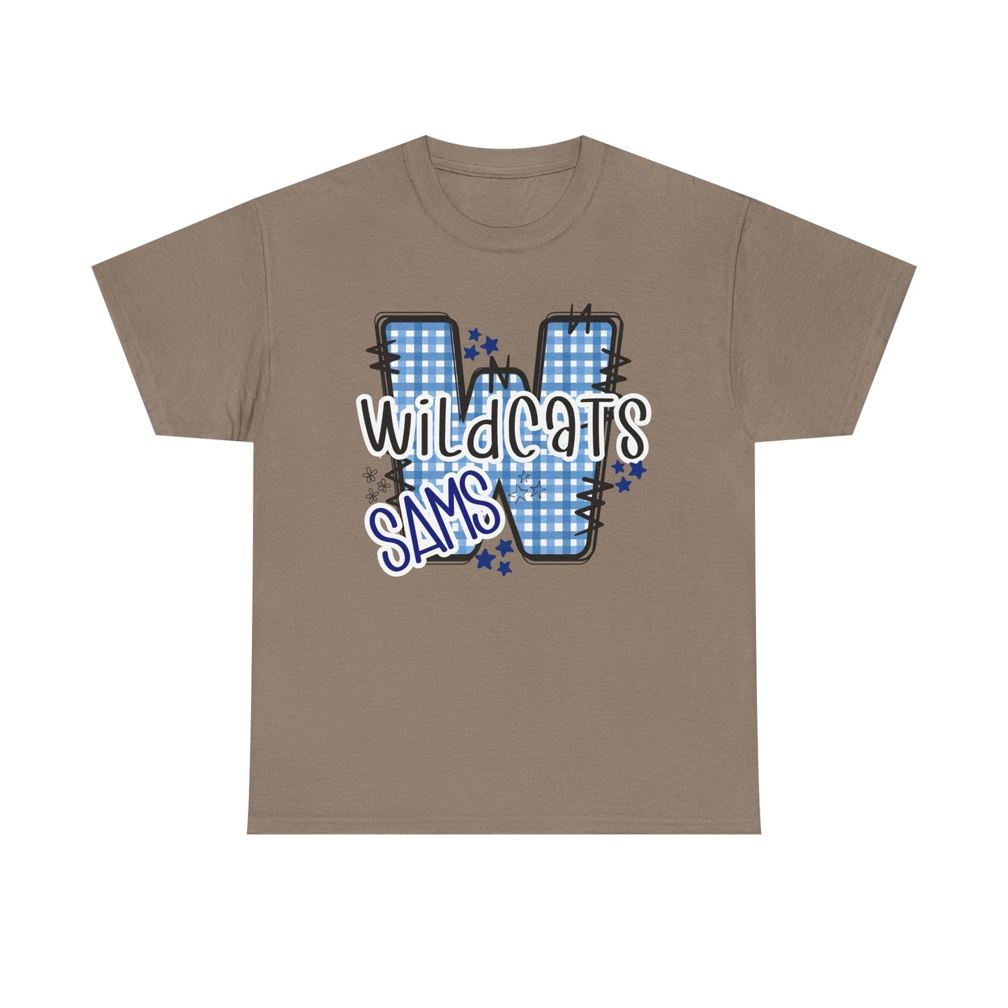SAMS Wildcats, Whimsical on a Unisex Tshirt, St Amant Middle School