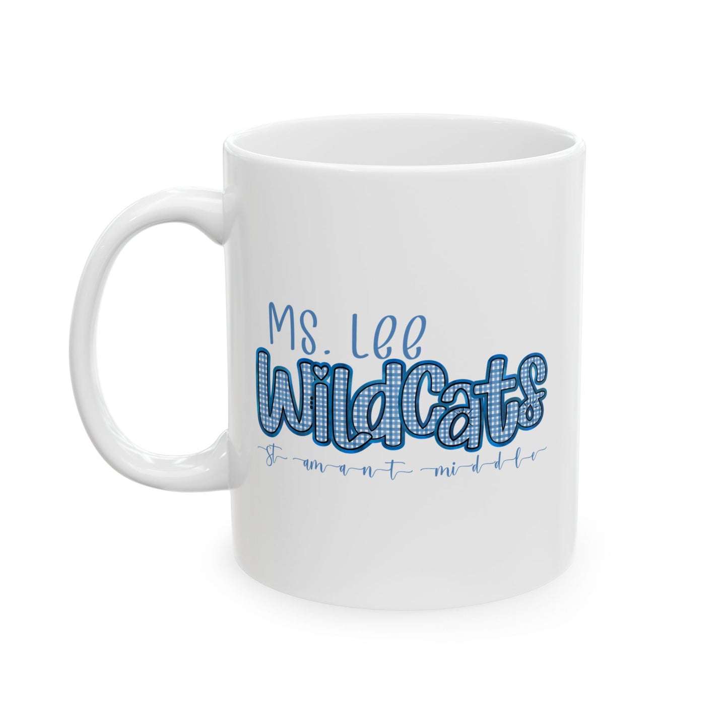 Personalized, St Amant Middle Wildcats Ceramic Mug - Cute Coffee Cup for St Amant Middle School