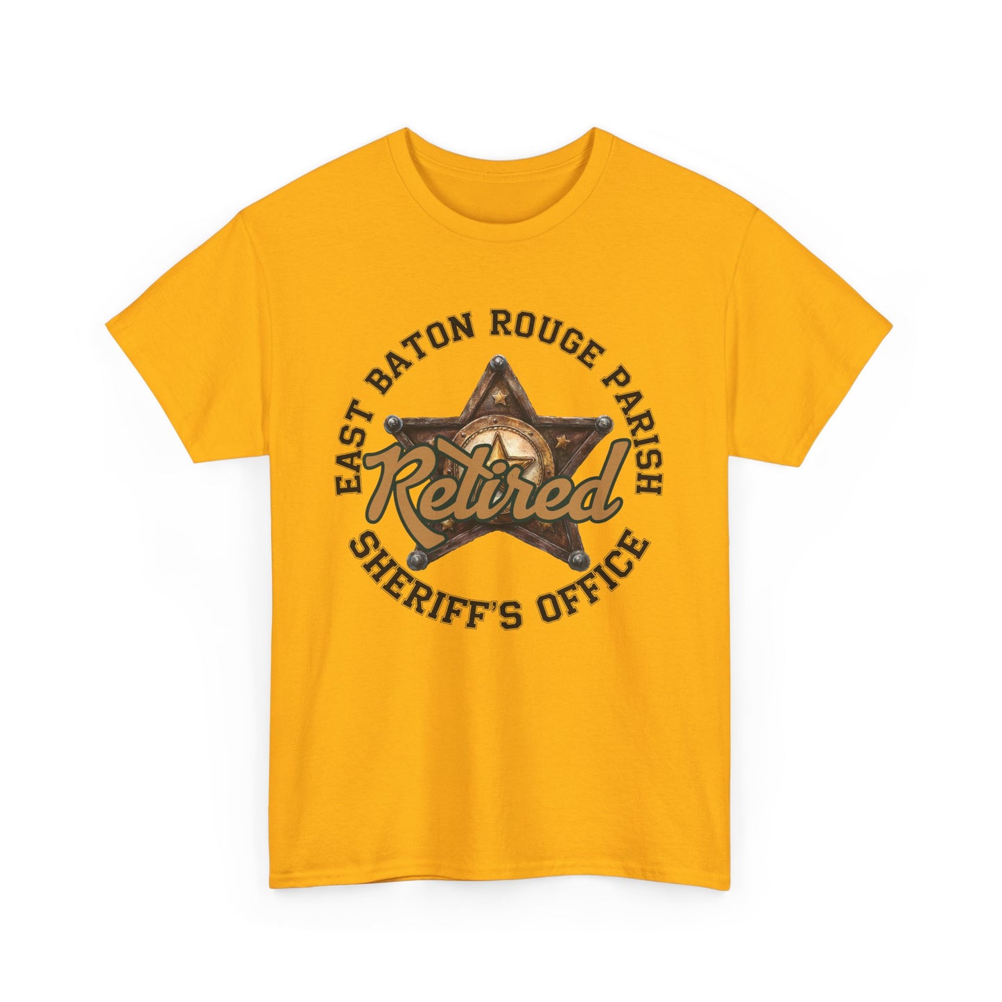 EBRSO Retired Sheriff Heavy Cotton Tee, Unisex Tee, Law Enforcement Gift, Retirement Celebration T-shirt