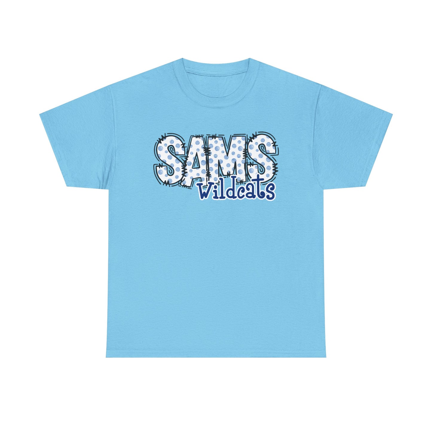 SAMS Wildcats, Whimsical on a Unisex Tshirt, St Amant Middle School