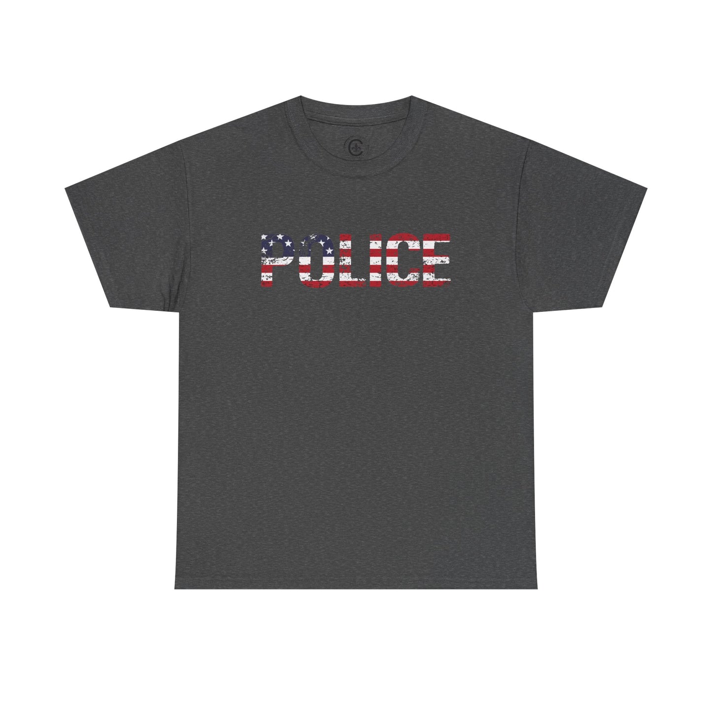 Police Flag Graphic Tee, T-Shirt, Unisex Humor Shirt, Gifts for Friends, Casual Wear, law enforcement