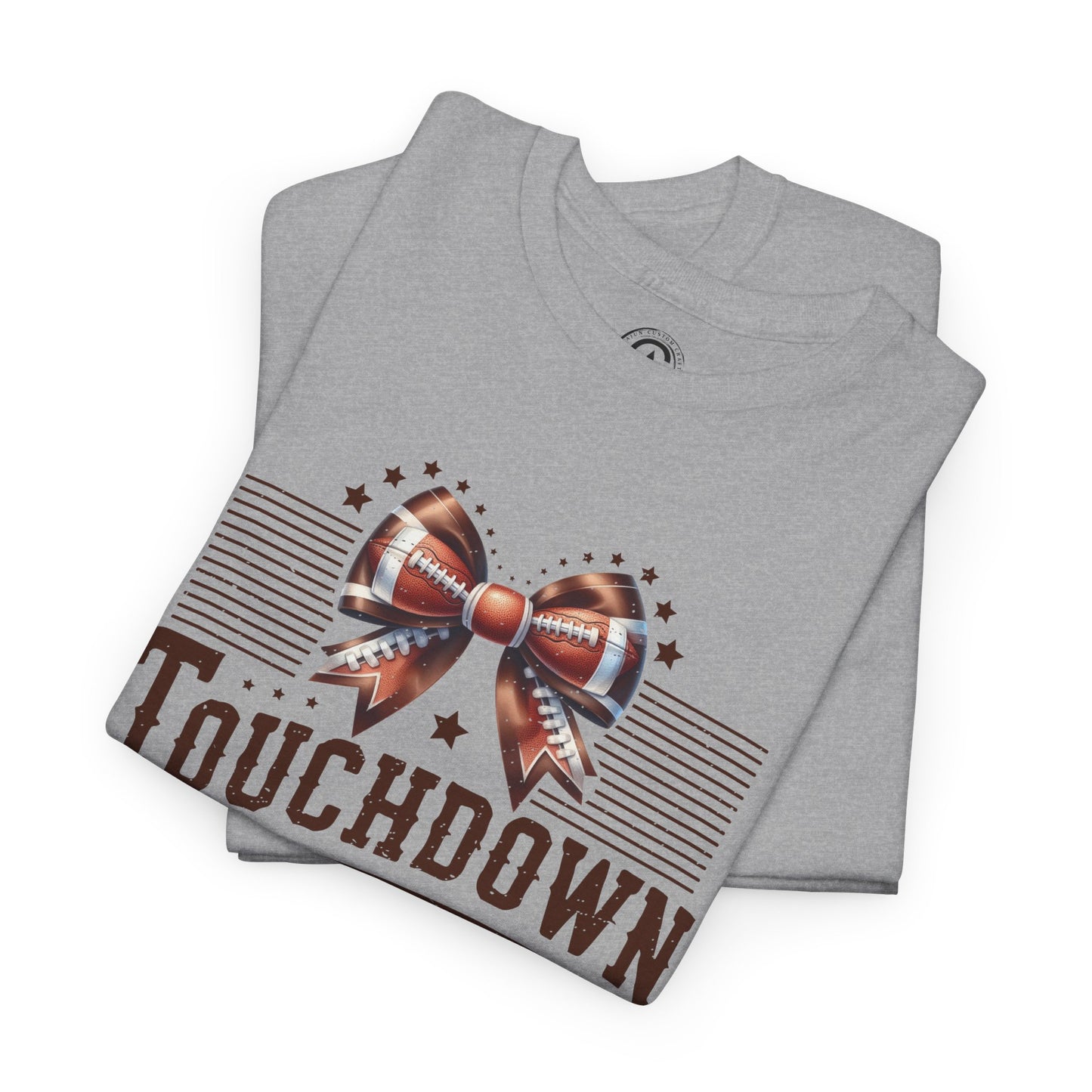 Touchdown Season Unisex Heavy Cotton Tee, Football Fan Shirt, Game Day Outfit, Sports Tee, Gift for Fans