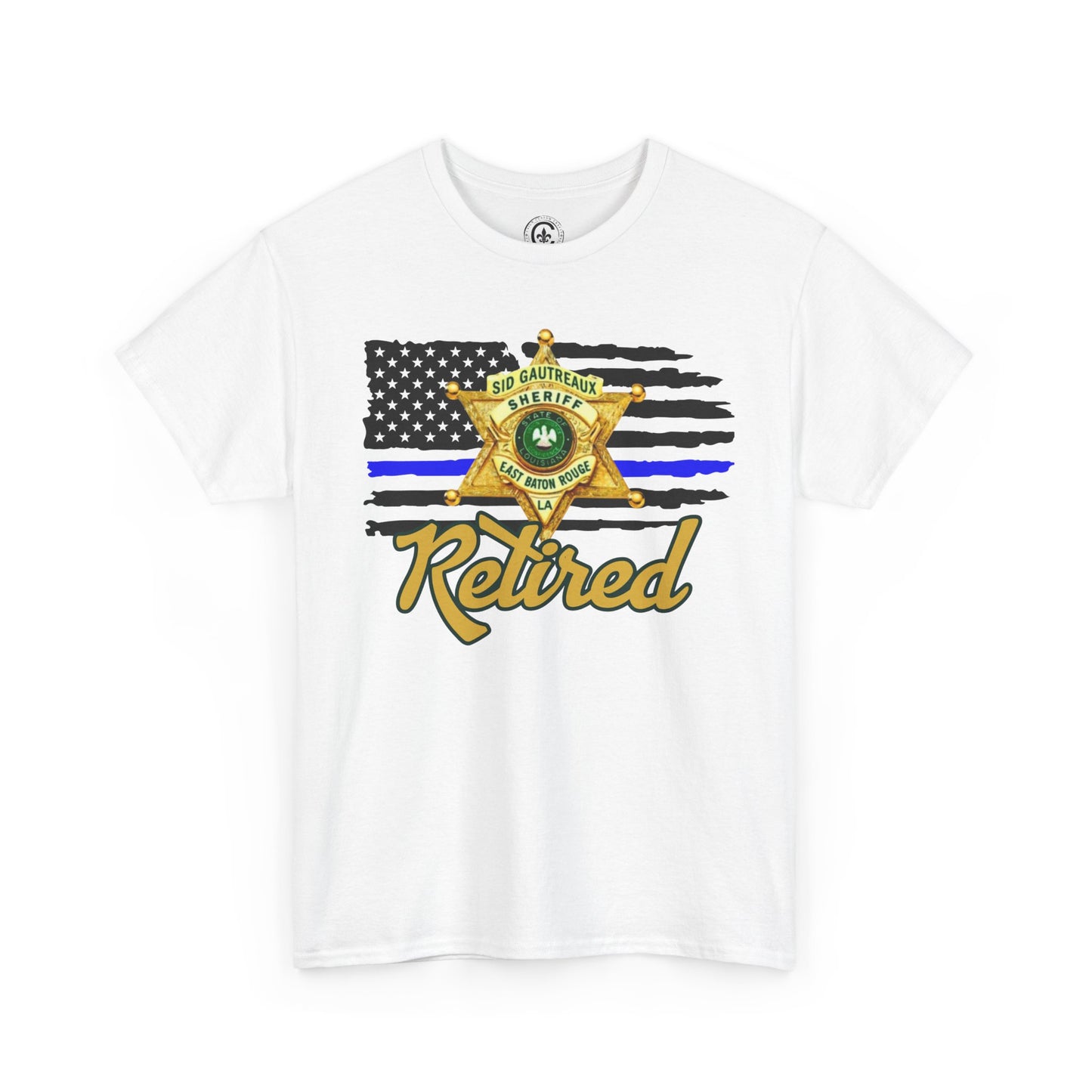 EBRSO Badge Retired Sheriff Heavy Cotton Tee, Unisex Tee, Law Enforcement Gift, Retirement Celebration T-shirt