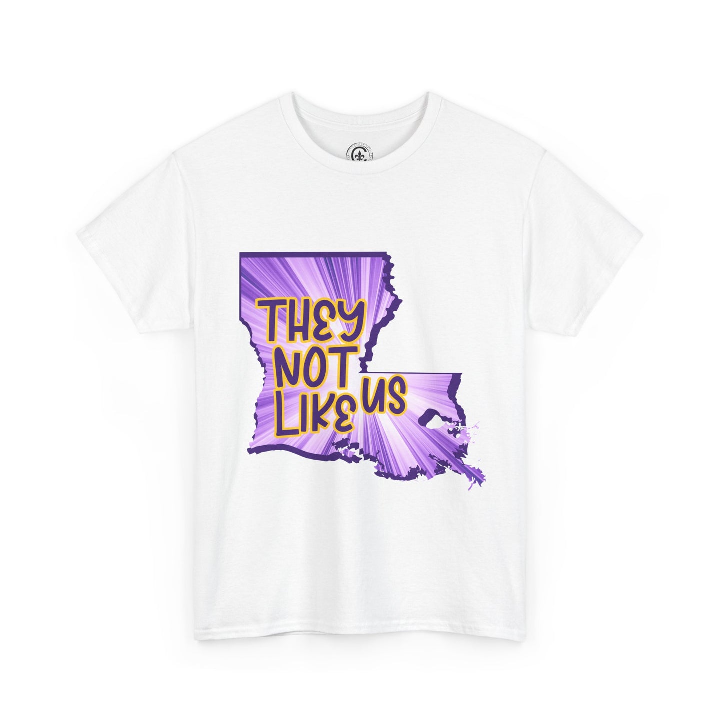 Louisiana Pride Unisex Heavy Cotton Tee | They Not Like Us, Southern Statement Shirt, Gift for Locals, Casual Wear, Streetwear