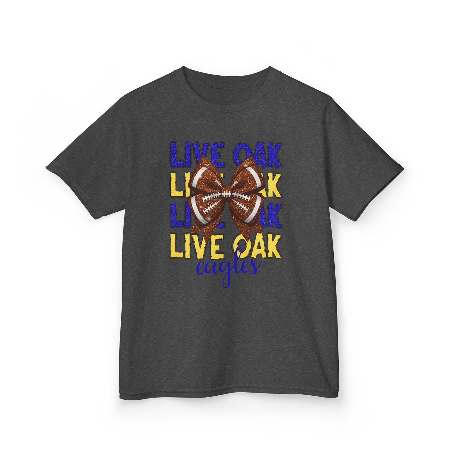 Live Oak Eagles Football Tee for Kids, Youth Sports Shirt, Fun Game Day Outfit, Birthday Gift, Team Spirit Apparel, Family Sportswear