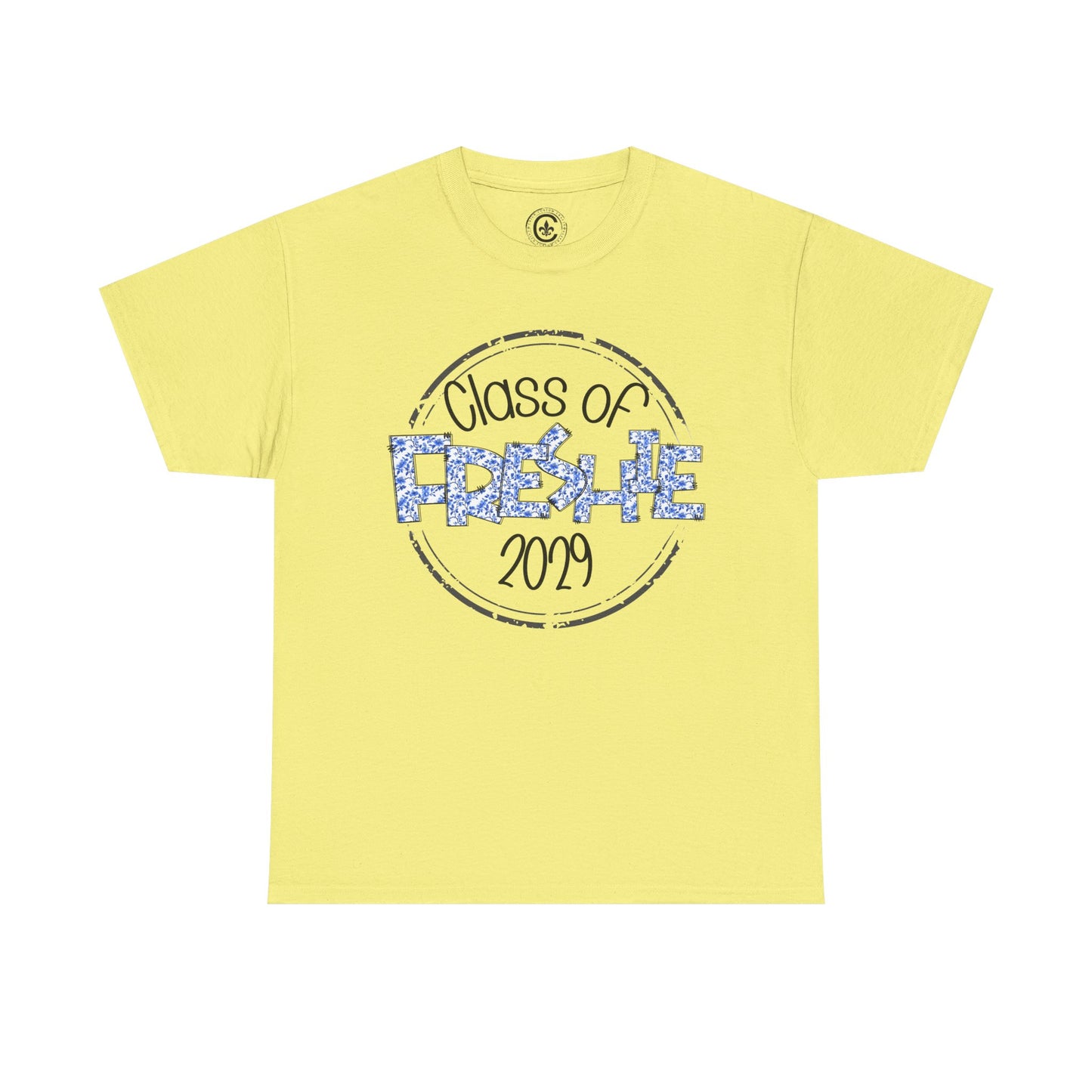 Freshie Class of 2029 Heavy Cotton Tee, Graduation Shirt, Unisex T-Shirt, School Spirit Wear, Freshman Celebration