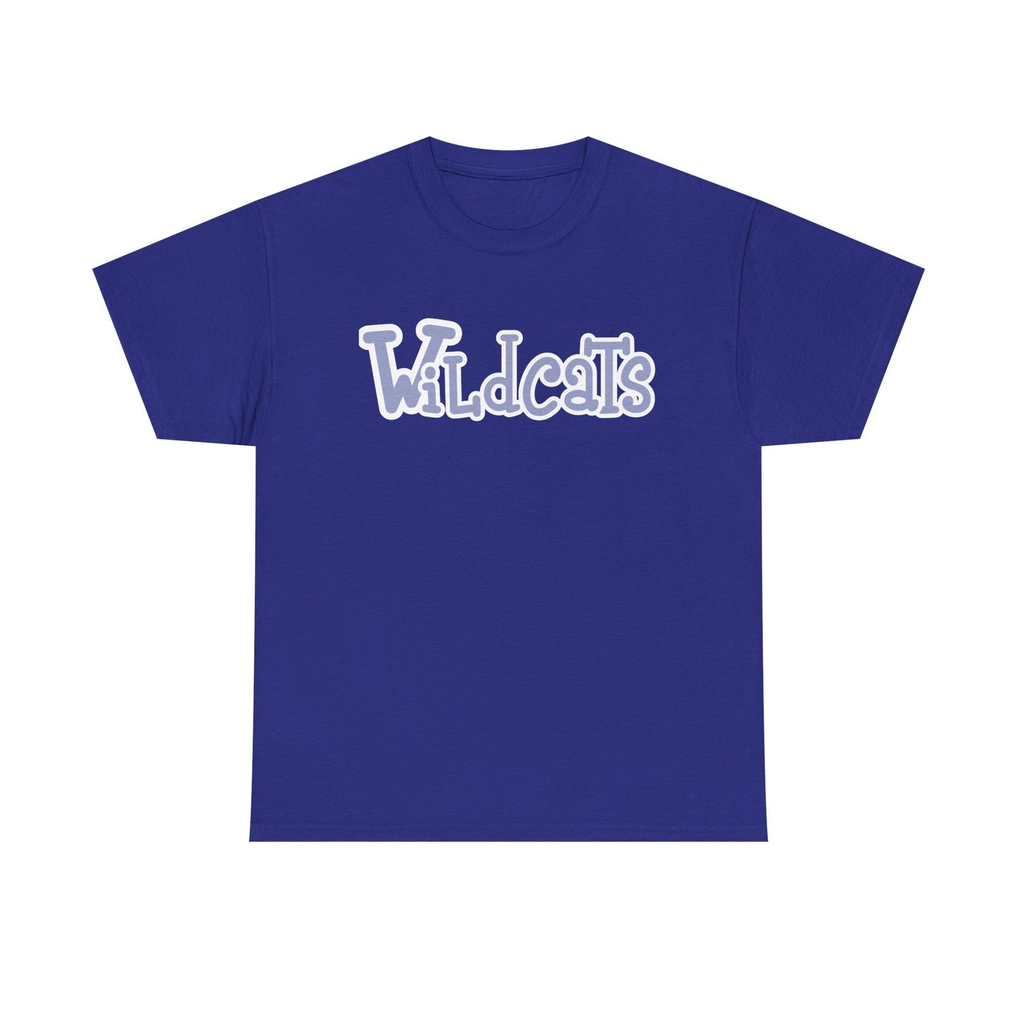 Blue Wildcats Unisex Tee, Cute Cotton Shirt, School Spirit Apparel
