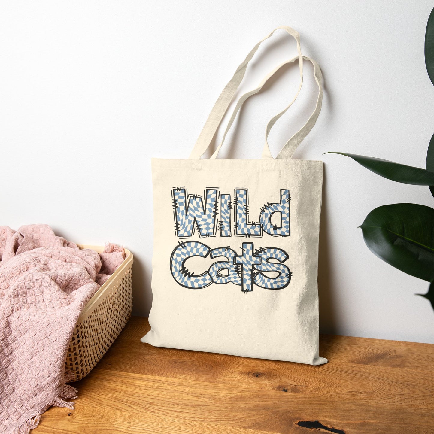 SAMS Wildcats Tote Bag, Eco-Friendly Shopping Bag, Custom Canvas Bag, School Spirit Tote, Gift for Teachers
