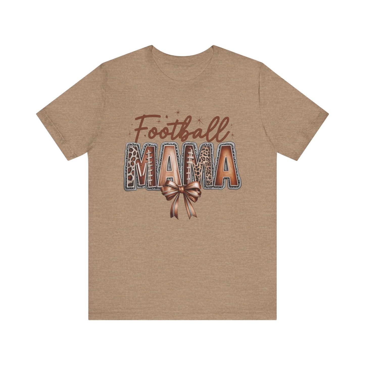 Football Mama Tee, Unisex Short Sleeve Shirt for Sports Moms, Cute Gift for Game Day, Football Season Apparel