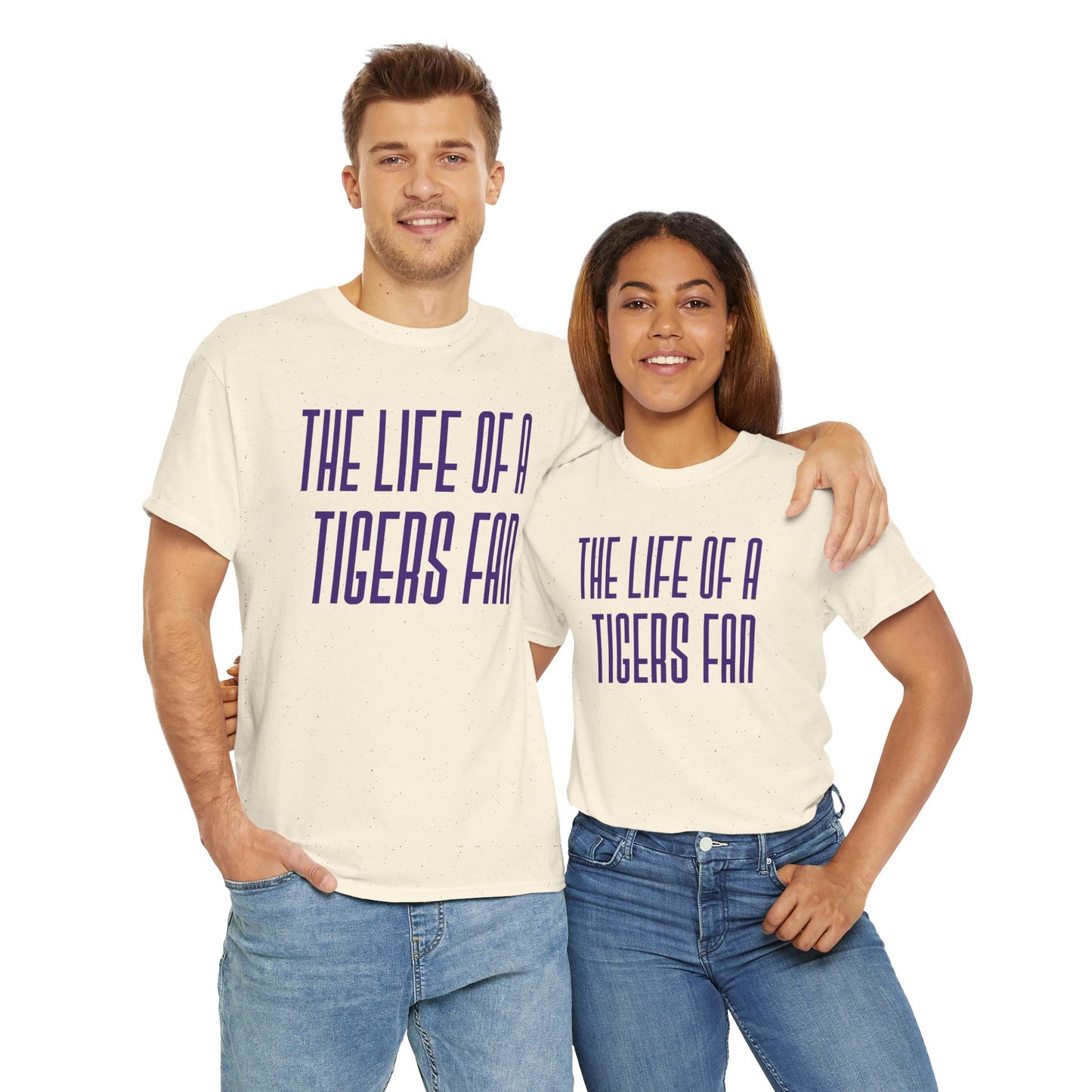 The life of a Tiger Fan  Unisex Heavy Cotton T-Shirt Music Lover Shirt, TS12 12 Swiftie, lsu. tigers