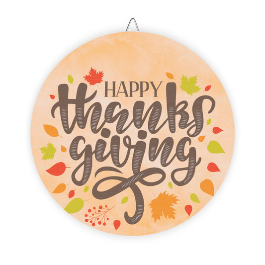 Happy Thanksgiving Door, Decor, Sign, Wreath, Wooden Door Hanger