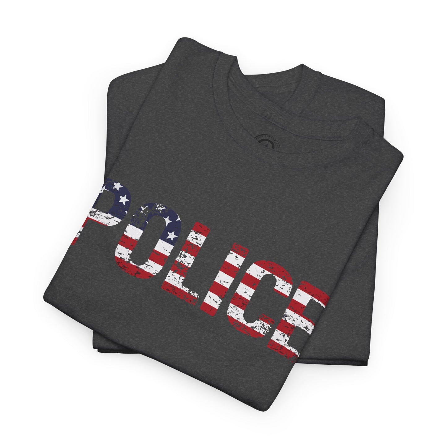 Police Flag Graphic Tee, T-Shirt, Unisex Humor Shirt, Gifts for Friends, Casual Wear, law enforcement