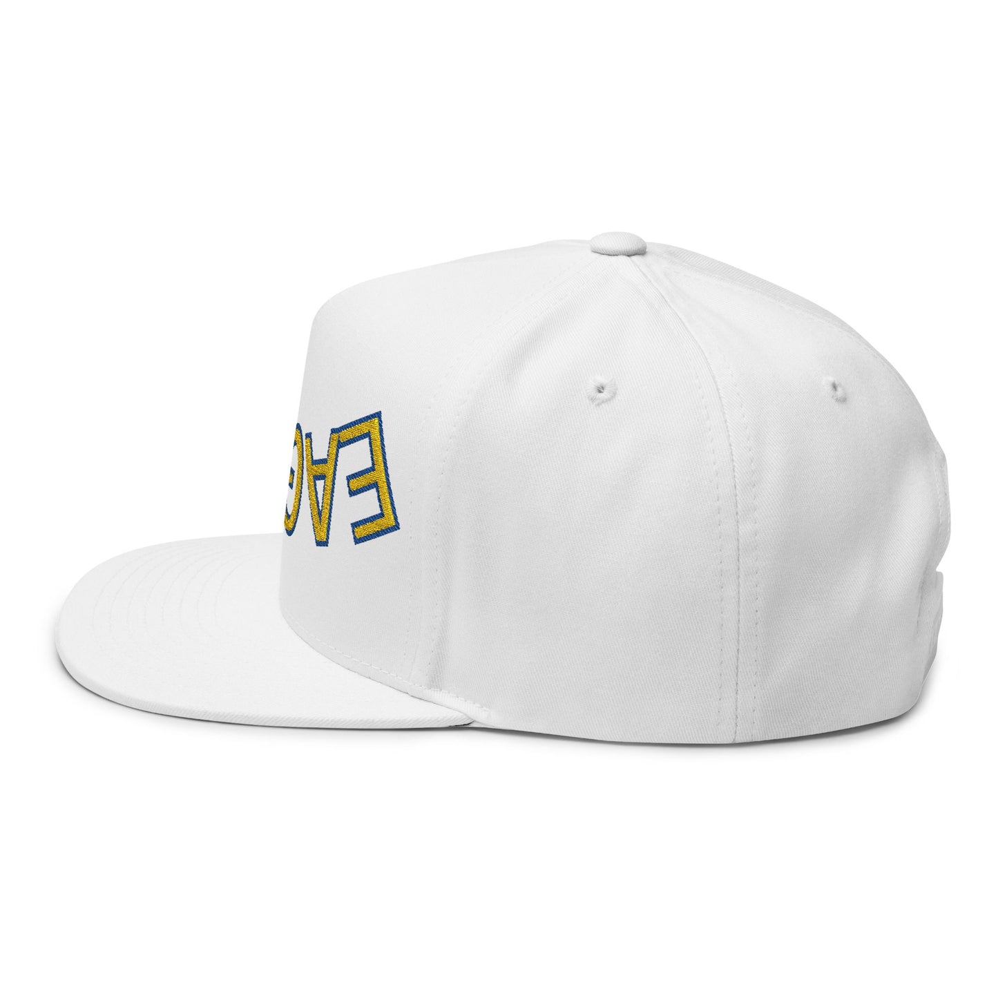 Upside down Eagles, Embroidered Flat Bill Cap, Trendy Baseball Hat, Casual Streetwear Cap, Gift for Sports Fans, Unique Headwear