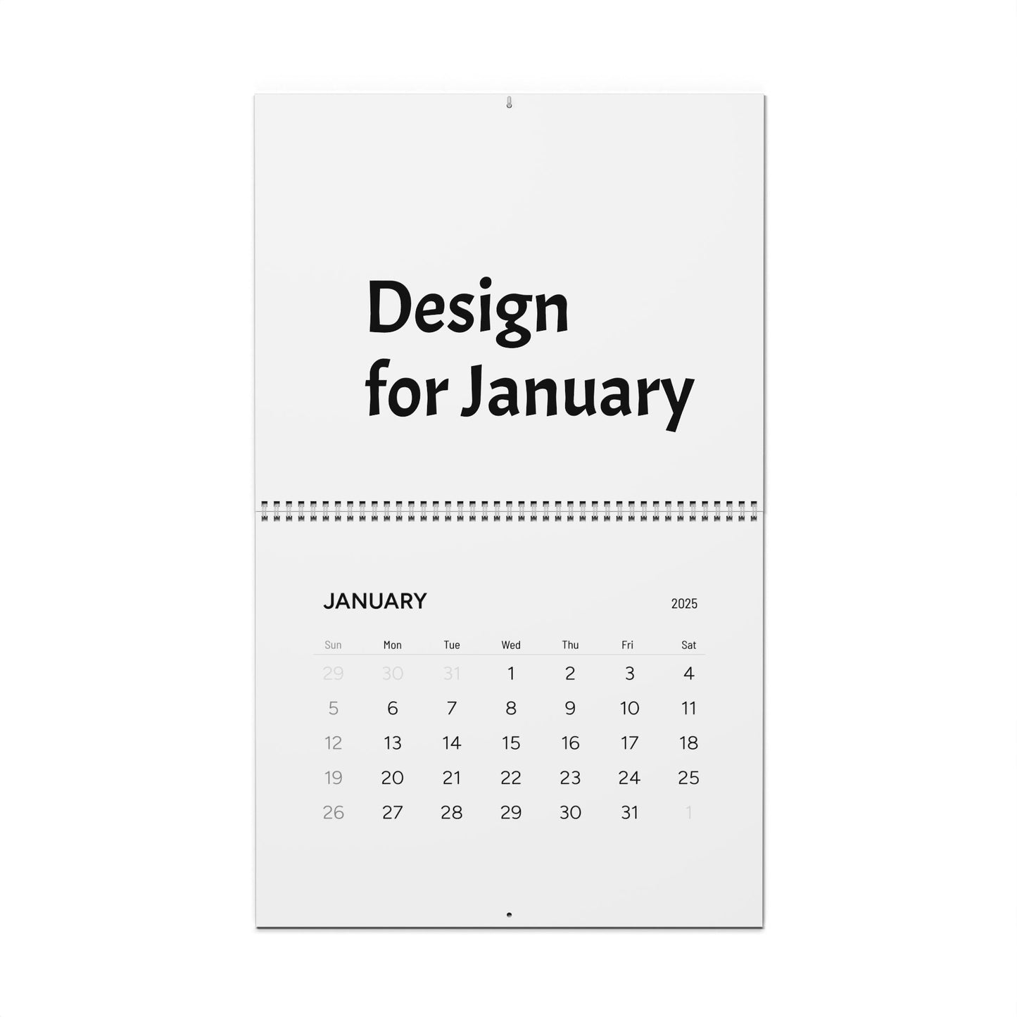 Personalized 2026 Wall Calendar, Minimalist Calendar, Yearly Planner, Home Office Decor, Monthly Organizer, Gift for Her, Desk Calendar