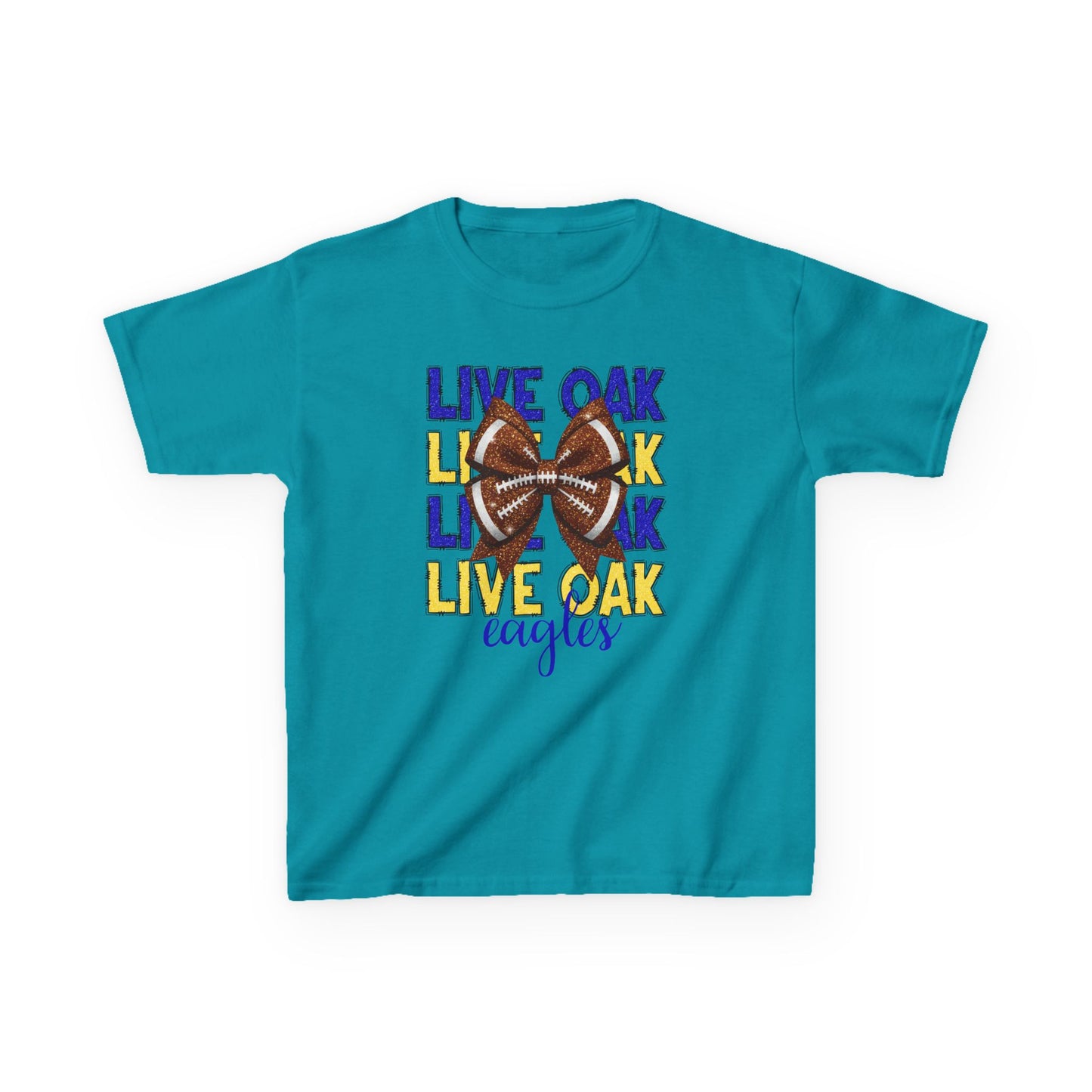 Live Oak Eagles Football Tee for Kids, Youth Sports Shirt, Fun Game Day Outfit, Birthday Gift, Team Spirit Apparel, Family Sportswear