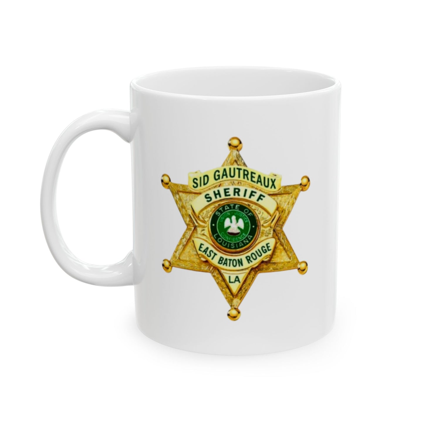 EBRSO, Badge, Sheriff Star Ceramic Mug, Perfect Gift for Police Officers, Law Enforcement Fans, Birthday, Holiday